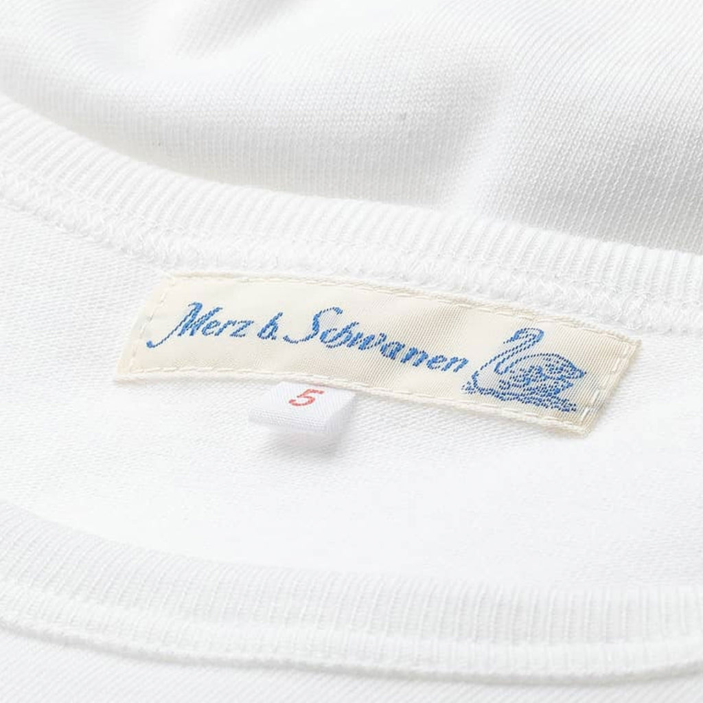Merz b Schwanen 2S14 Loopwheeled Relaxed Fit Heavyweight T-Shirt - White
