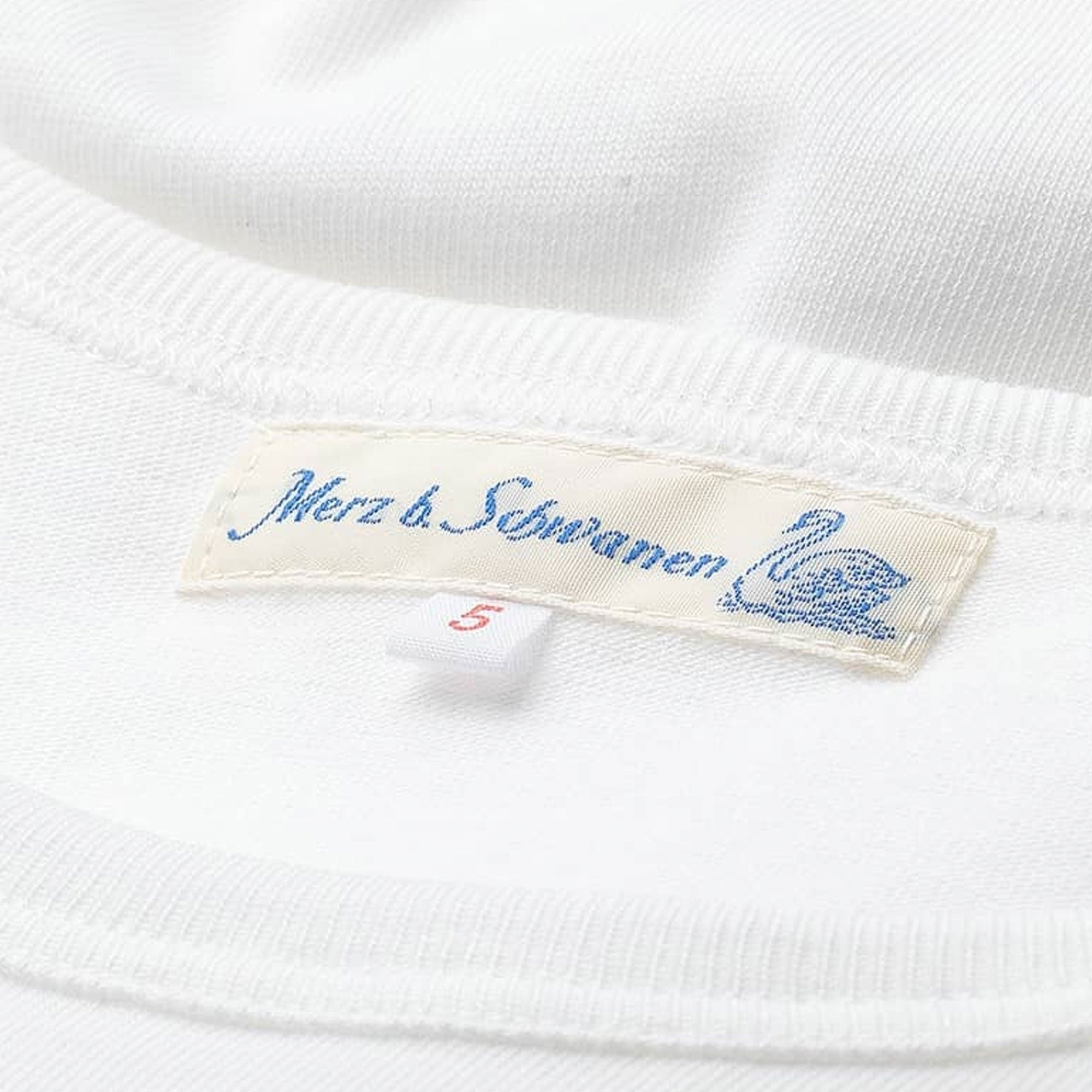 Merz b Schwanen 2S14 Loopwheeled Relaxed Fit Heavyweight T-Shirt - White