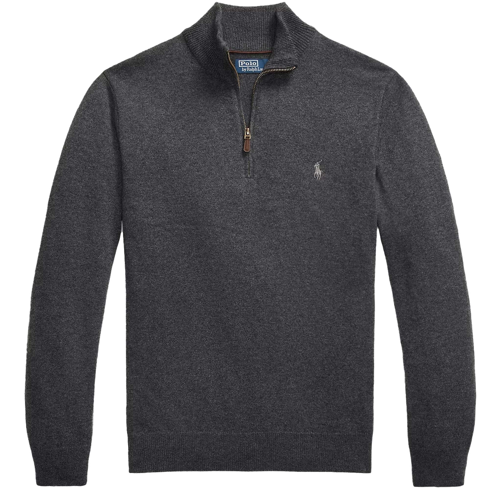 Polo Ralph Lauren Wool Quarter-Zip Jumper - Charcoal