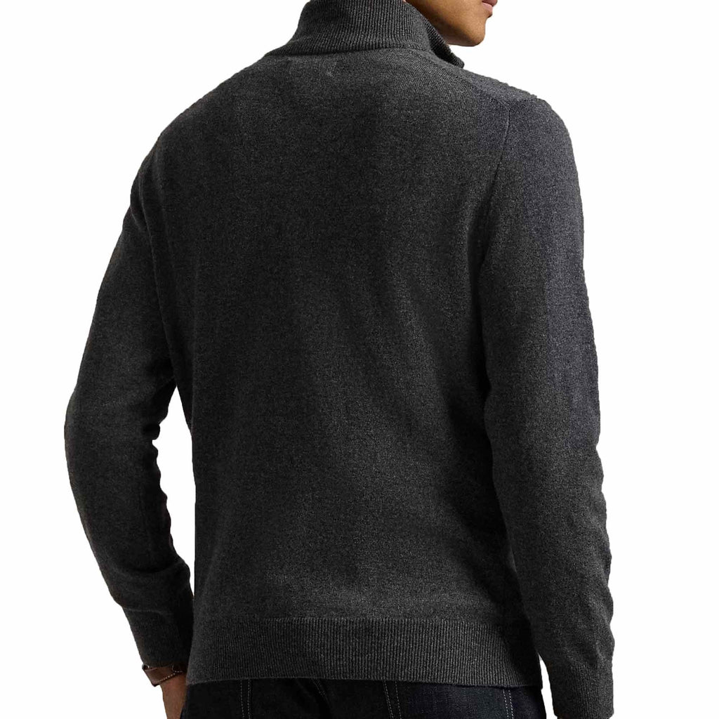Polo Ralph Lauren Wool Quarter-Zip Jumper - Charcoal