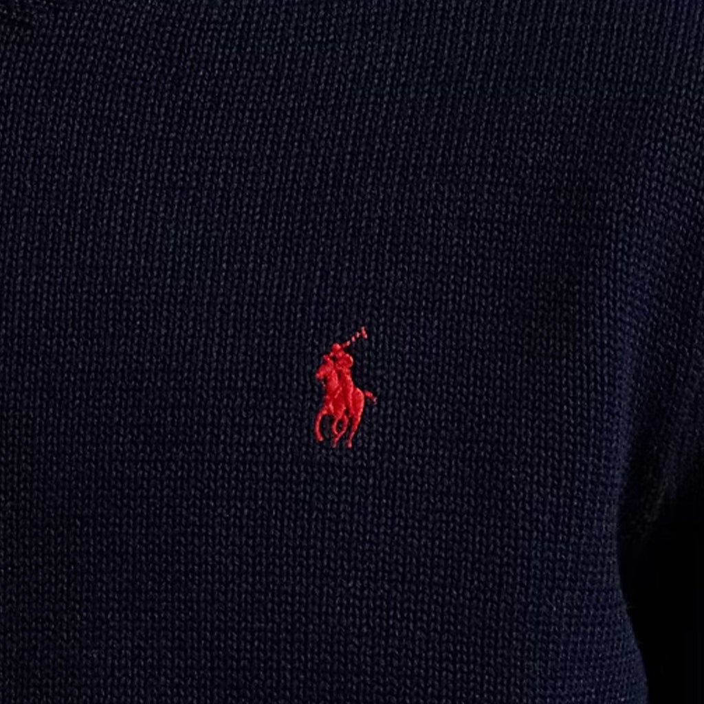 Polo Ralph Lauren Cotton Crewneck Jumper - Hunter Navy