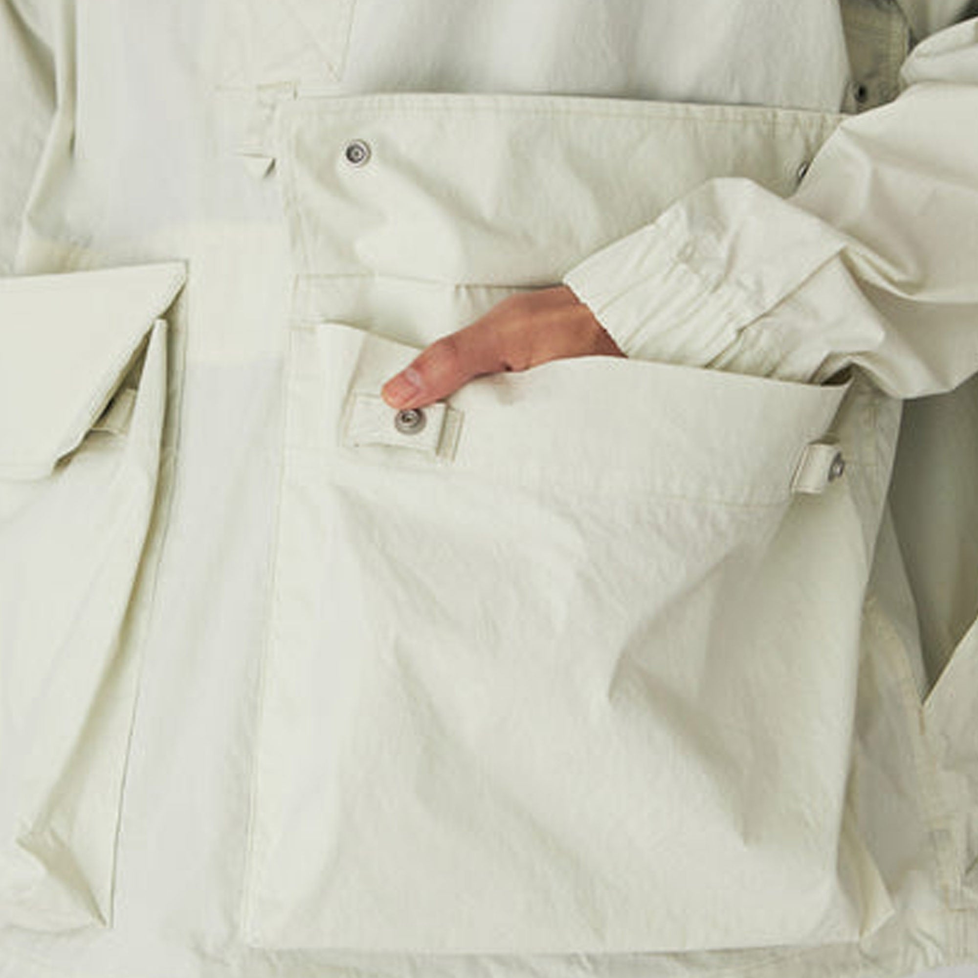 Snow Peak Indigo C/N Anorak - Ivory