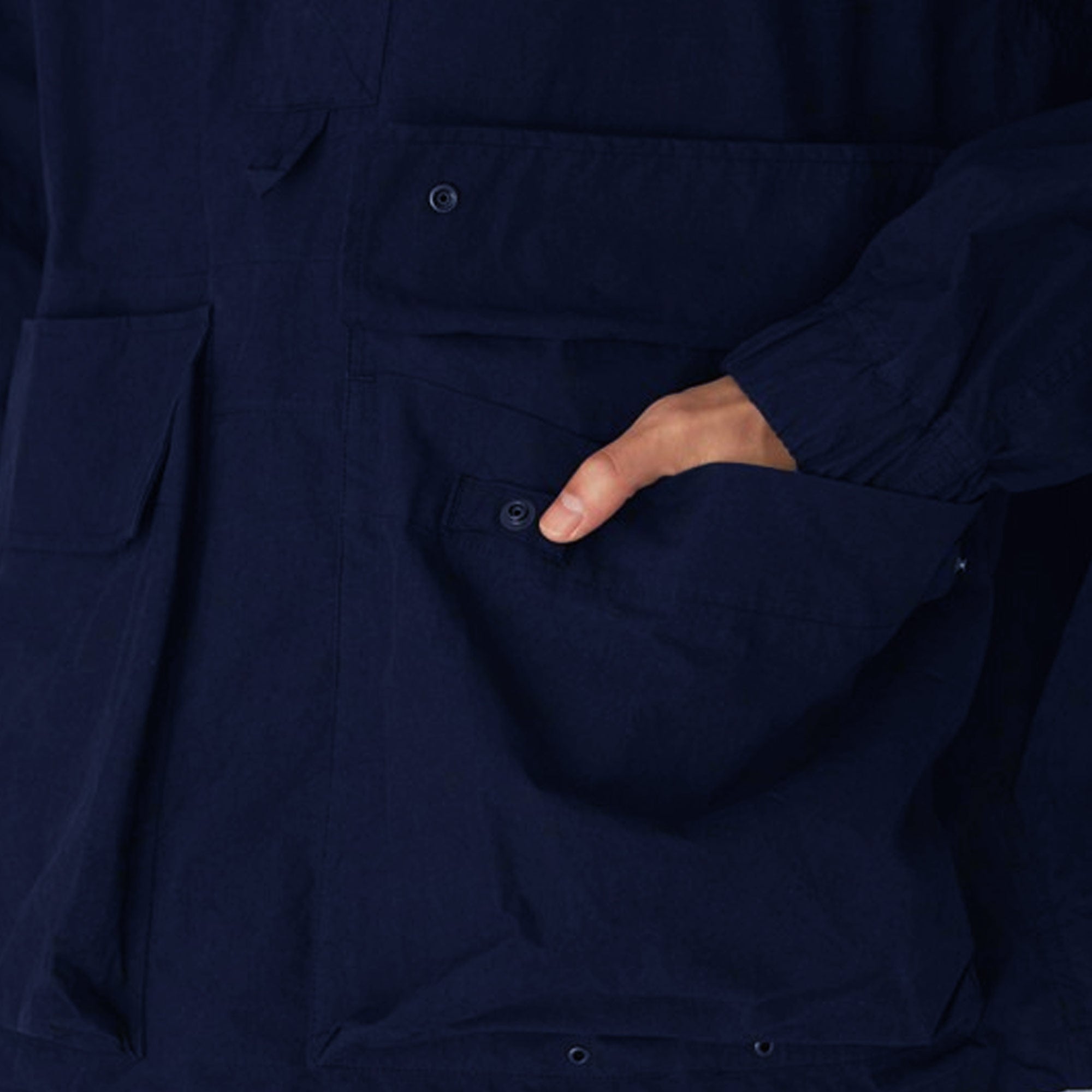 Snow Peak Indigo C/N Anorak - Indigo
