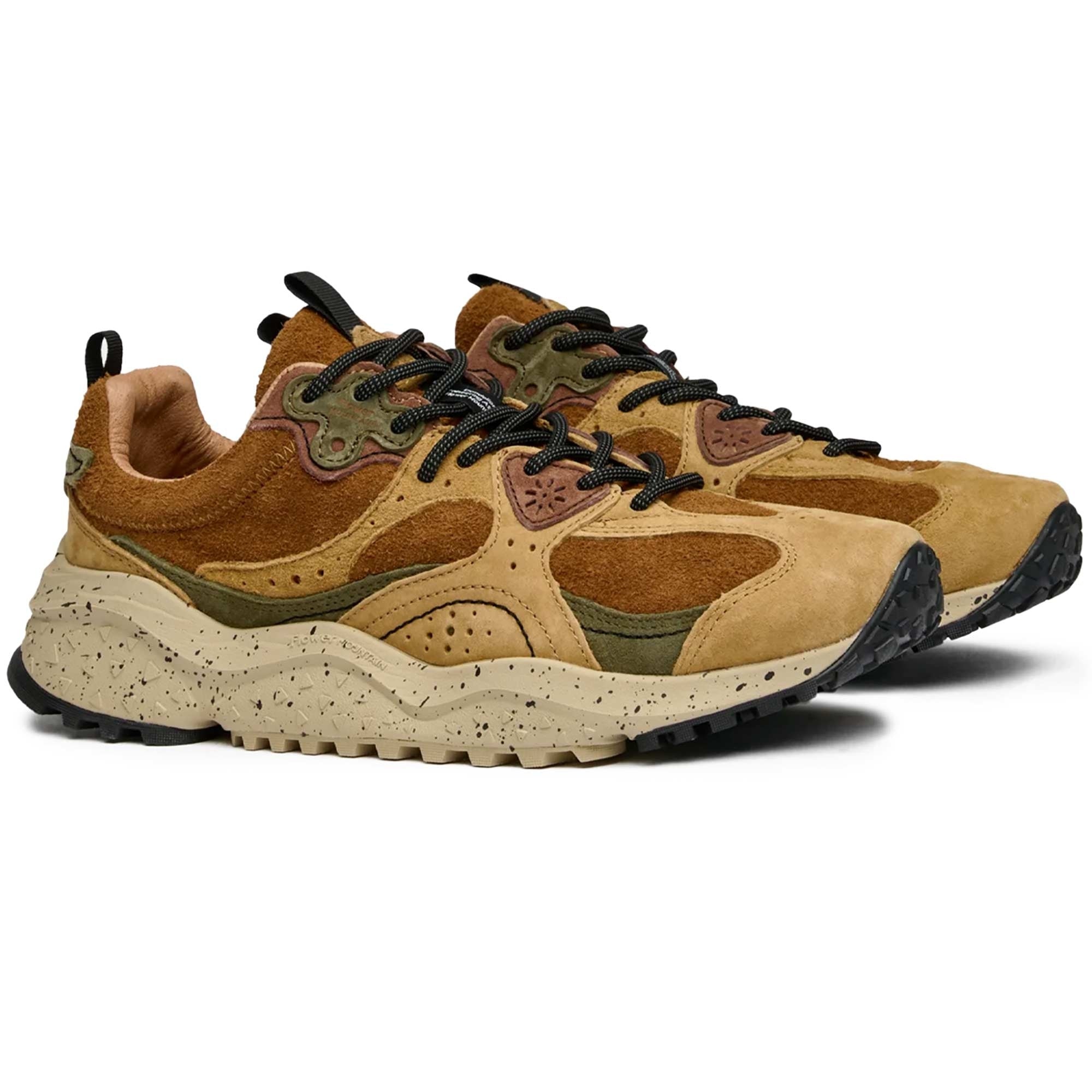 Flower Mountain Wave Trainers - Beige