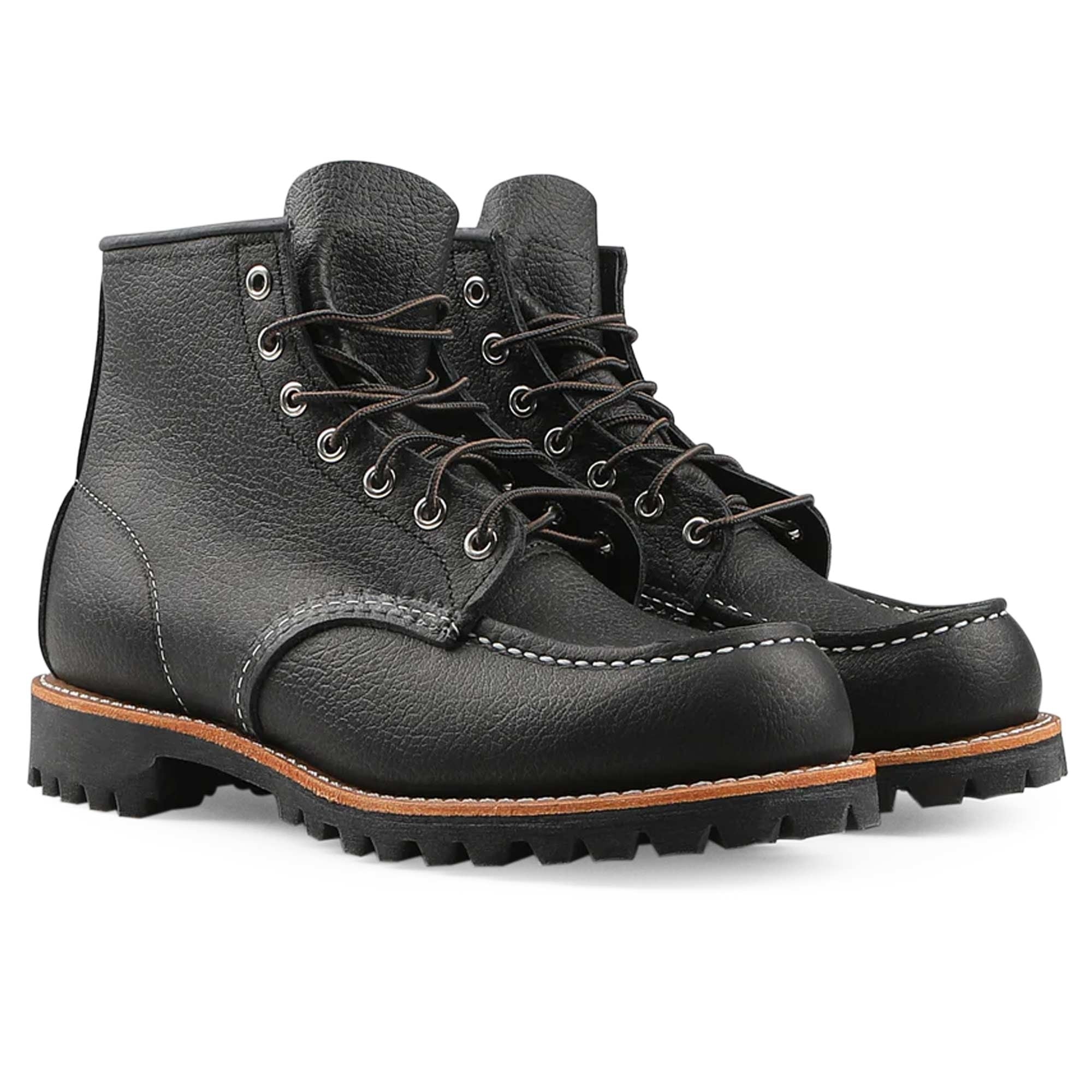 Roughneck Moc Toe Work Boots - Black