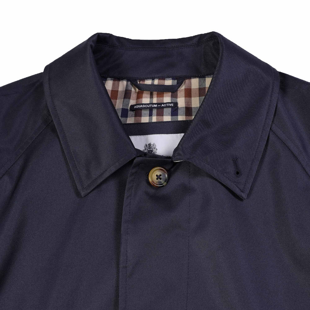 Aquascutum Archival Mac Coat - Navy