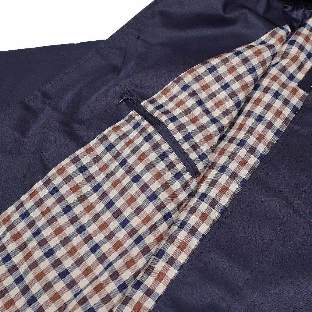 Aquascutum Archival Mac Coat - Navy