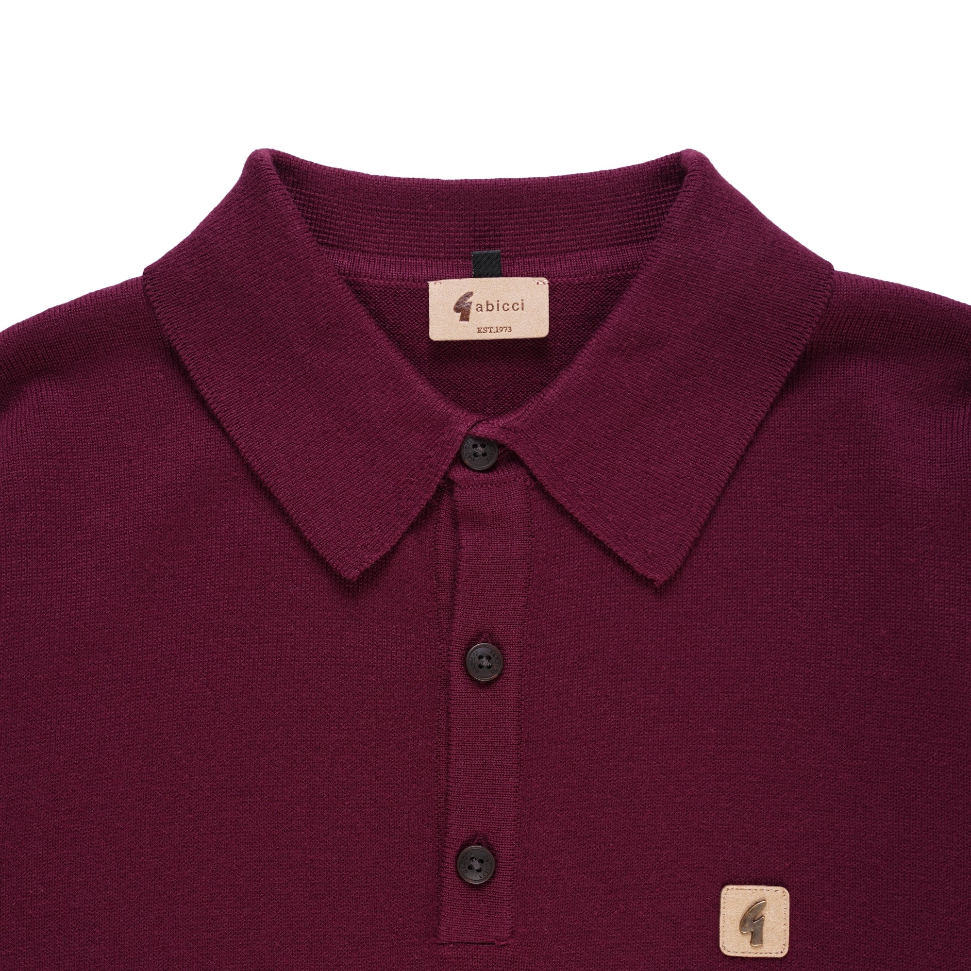 Gabicci Vintage Francesco Polo Shirt - Mulberry