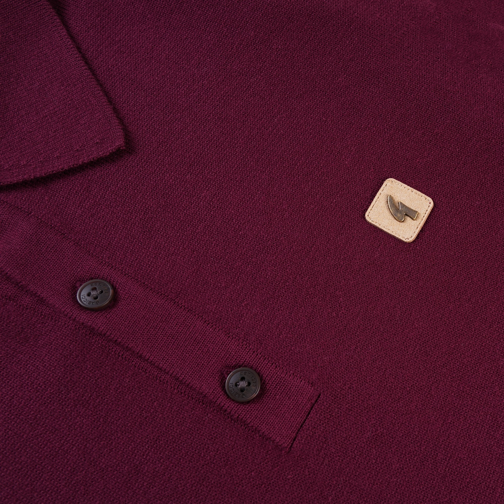 Gabicci Vintage Francesco Polo Shirt - Mulberry