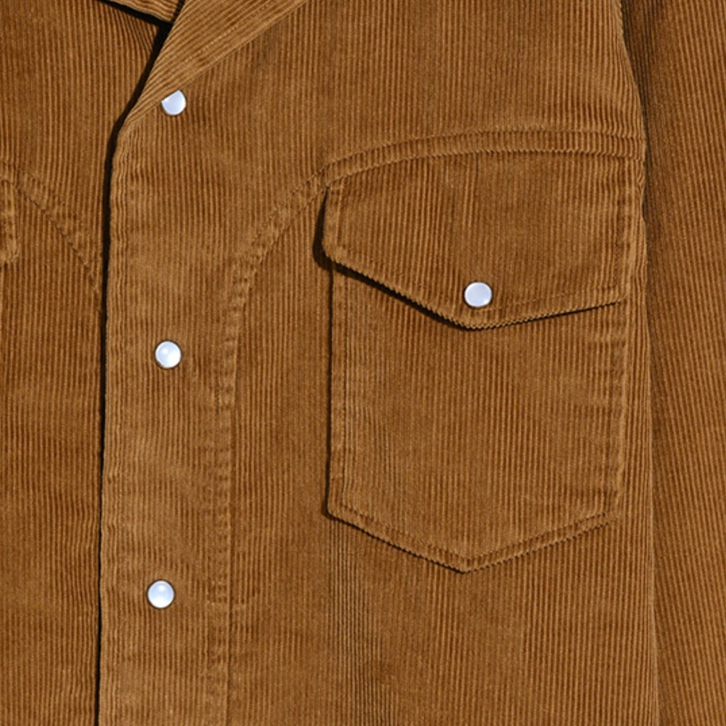 Farah Archive Montwood Archive Corduroy Shirt - Tobacco