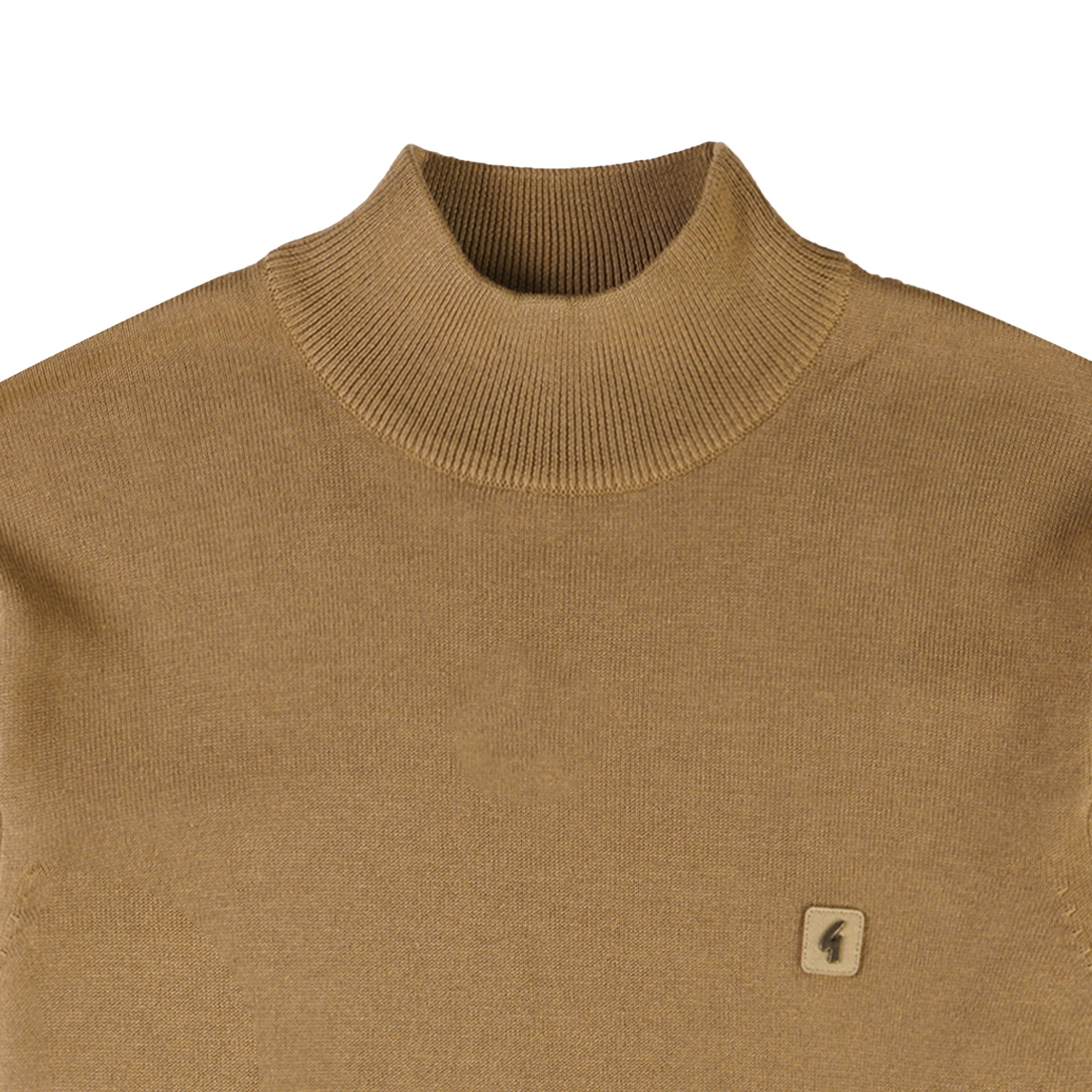 Gabicci Vintage Duke Turtle Neck Jumper - Nutmeg