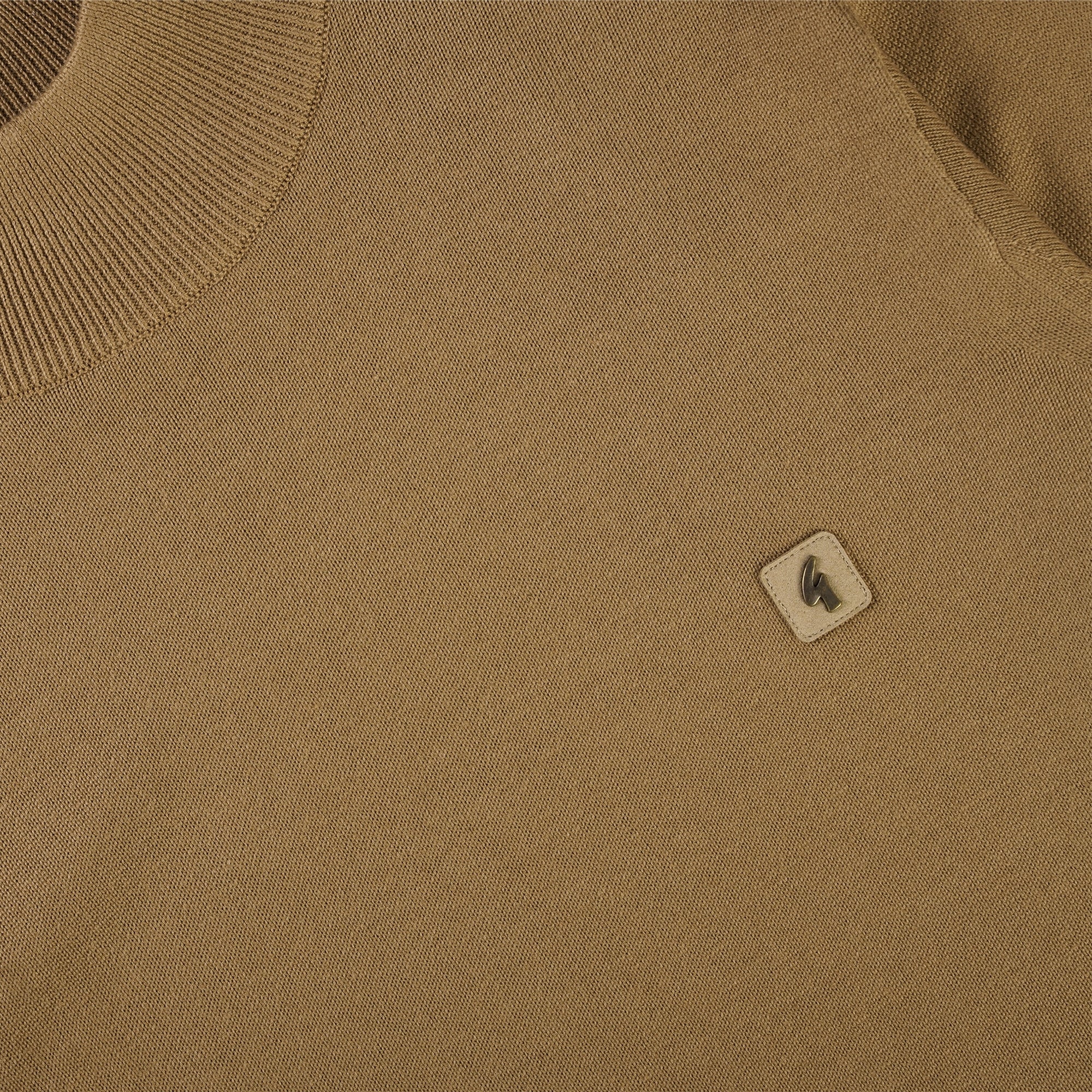 Gabicci Vintage Duke Turtle Neck Jumper - Nutmeg