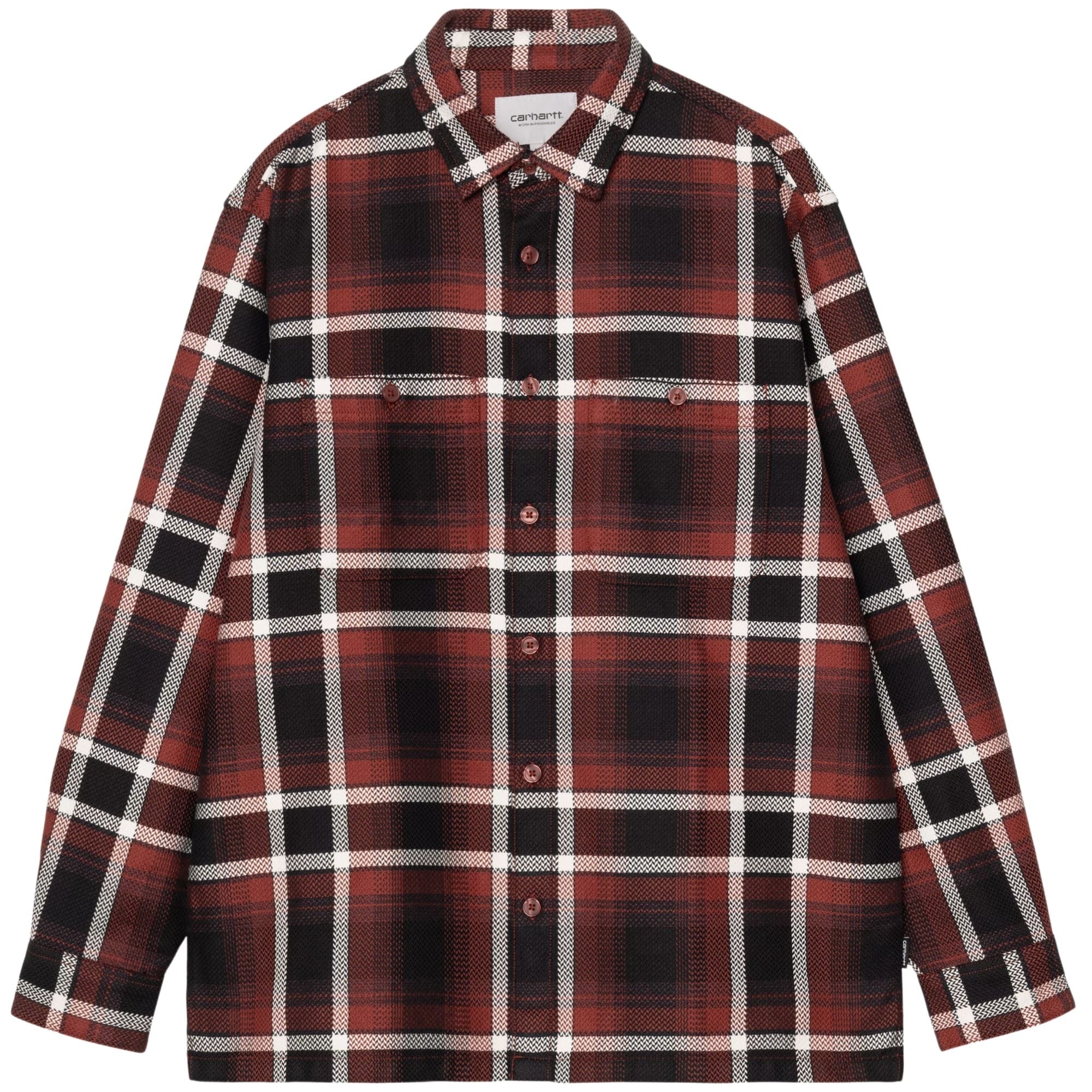 Long Sleeve Vaughn Shirt - Dark Brick