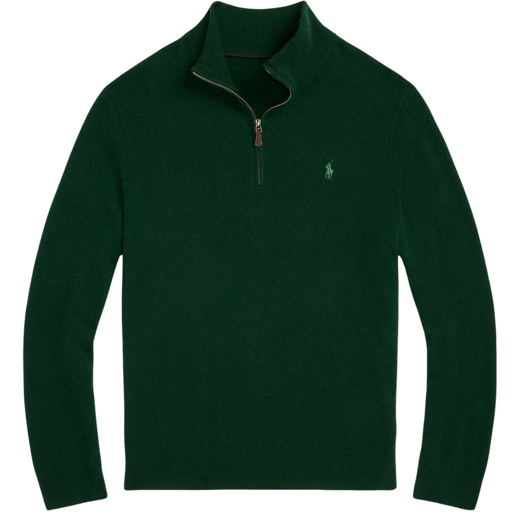 Polo Ralph Lauren Wool Quarter-Zip Jumper - Green
