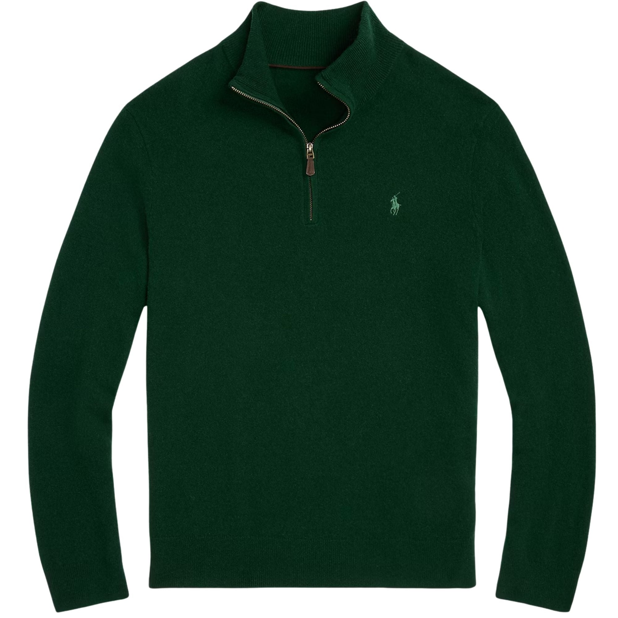 Polo Ralph Lauren Wool Quarter-Zip Jumper - Green