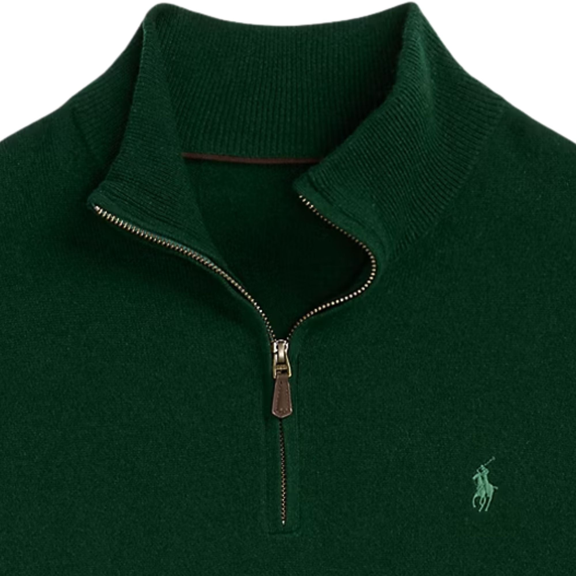 Polo Ralph Lauren Wool Quarter-Zip Jumper - Green