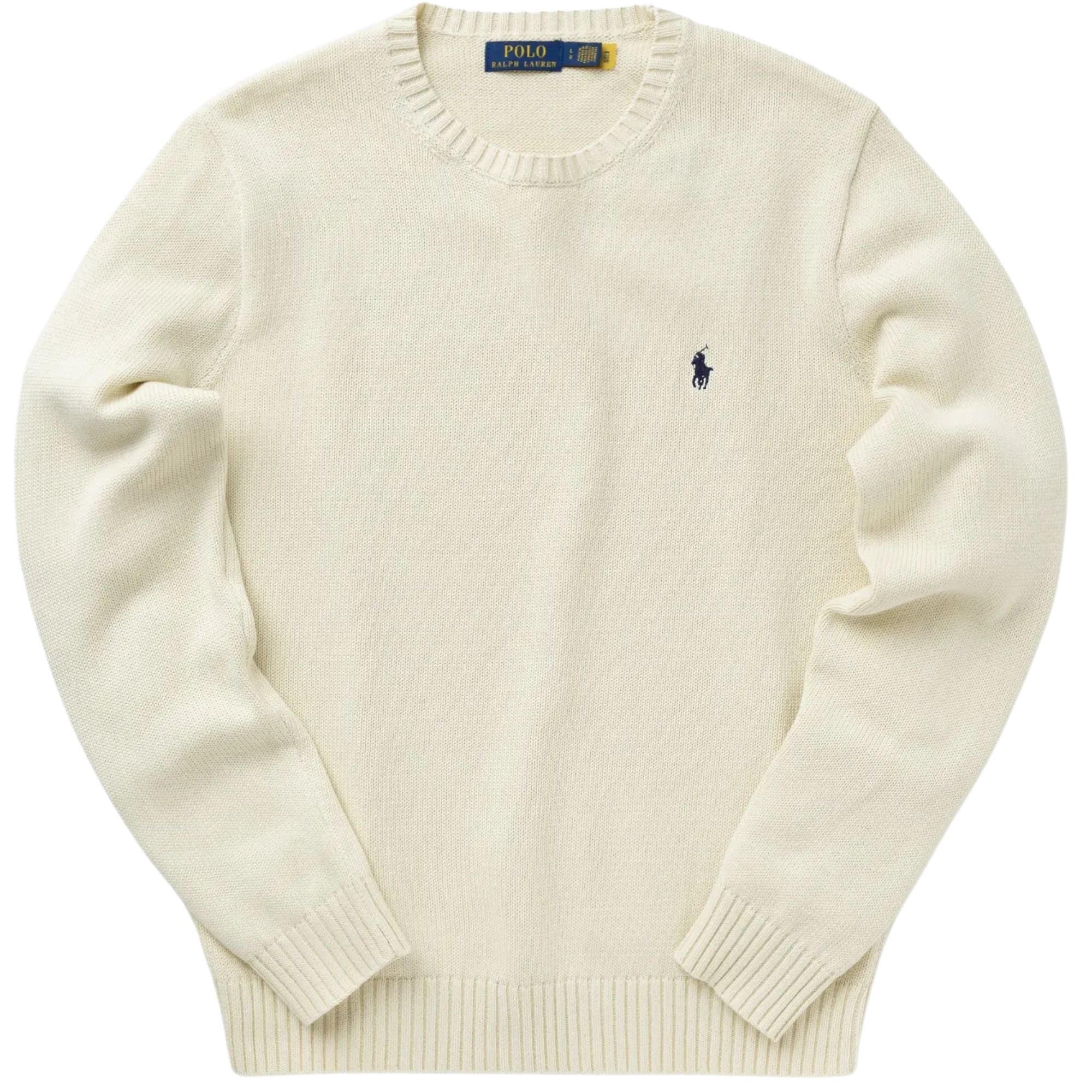 Polo Ralph Lauren Crew Neck Knitted Jumper - Cream