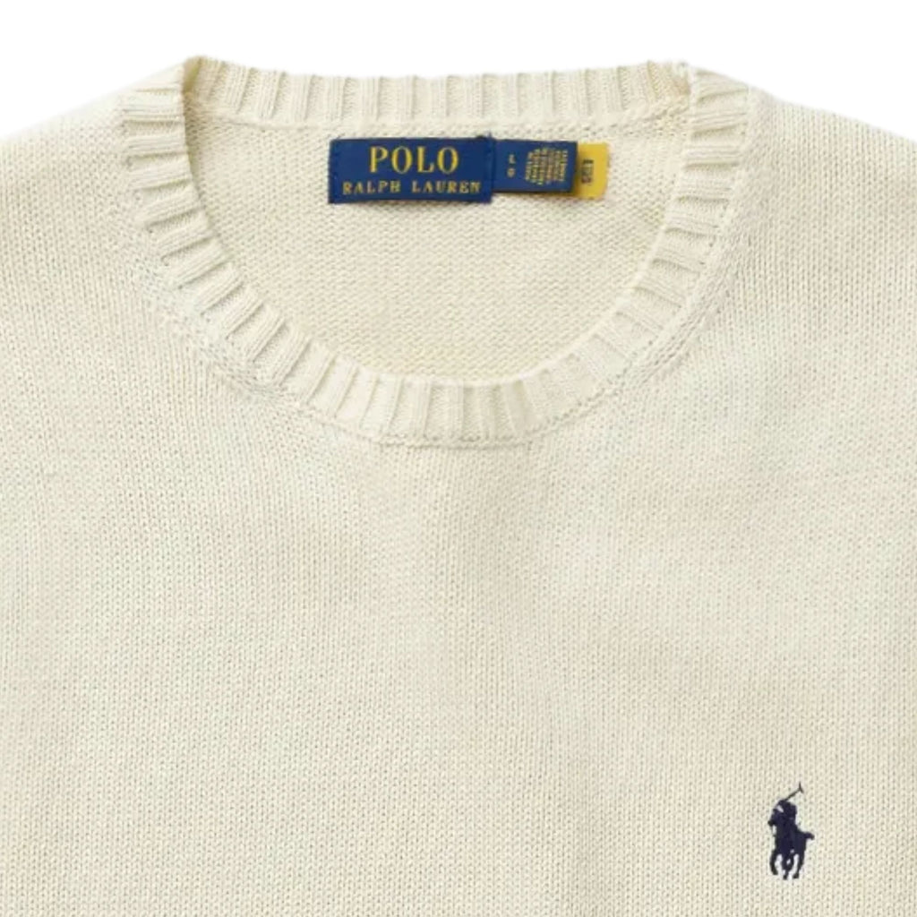 Polo Ralph Lauren Crew Neck Knitted Jumper - Cream