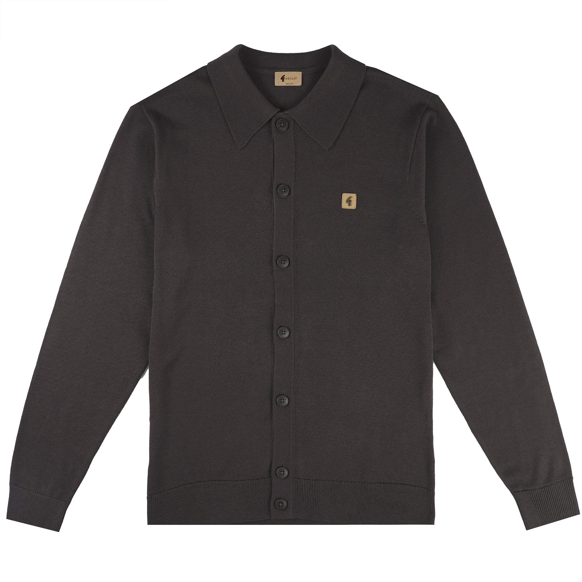 Gabicci Vintage Azima Button Through Polo Shirt - Clove