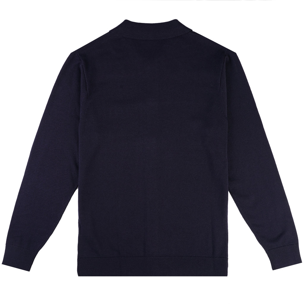 Gabicci Vintage Azima Button Through Polo Shirt - Navy