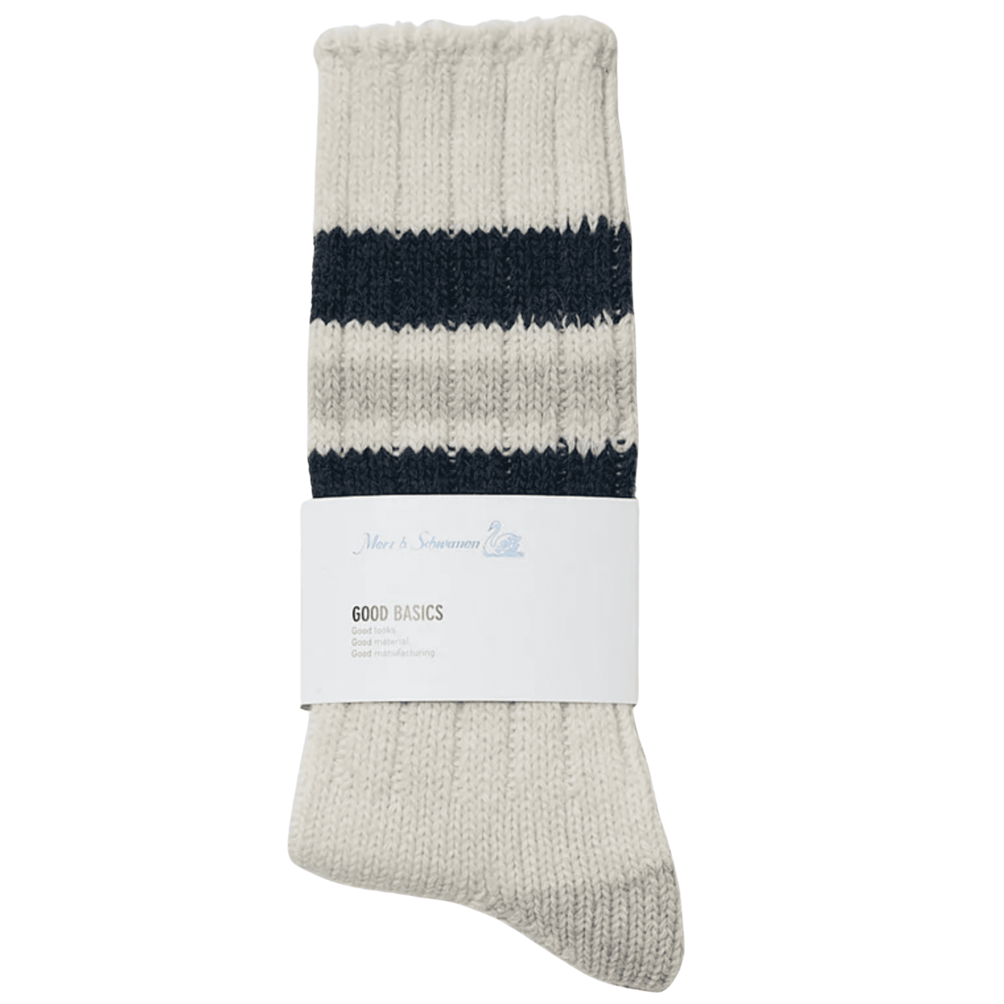 Merz b Schwanen Recycled Wool Socks - Denim Blue
