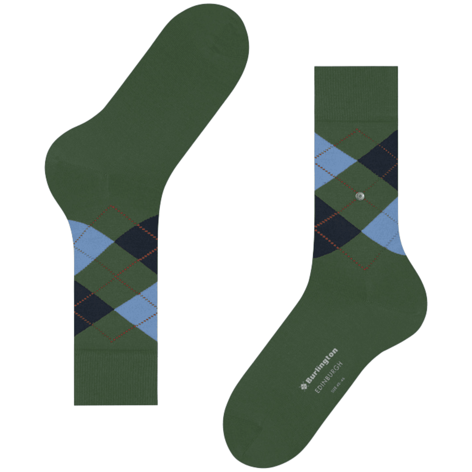 Burlington Socks Edinburgh Socks - Green/Blue
