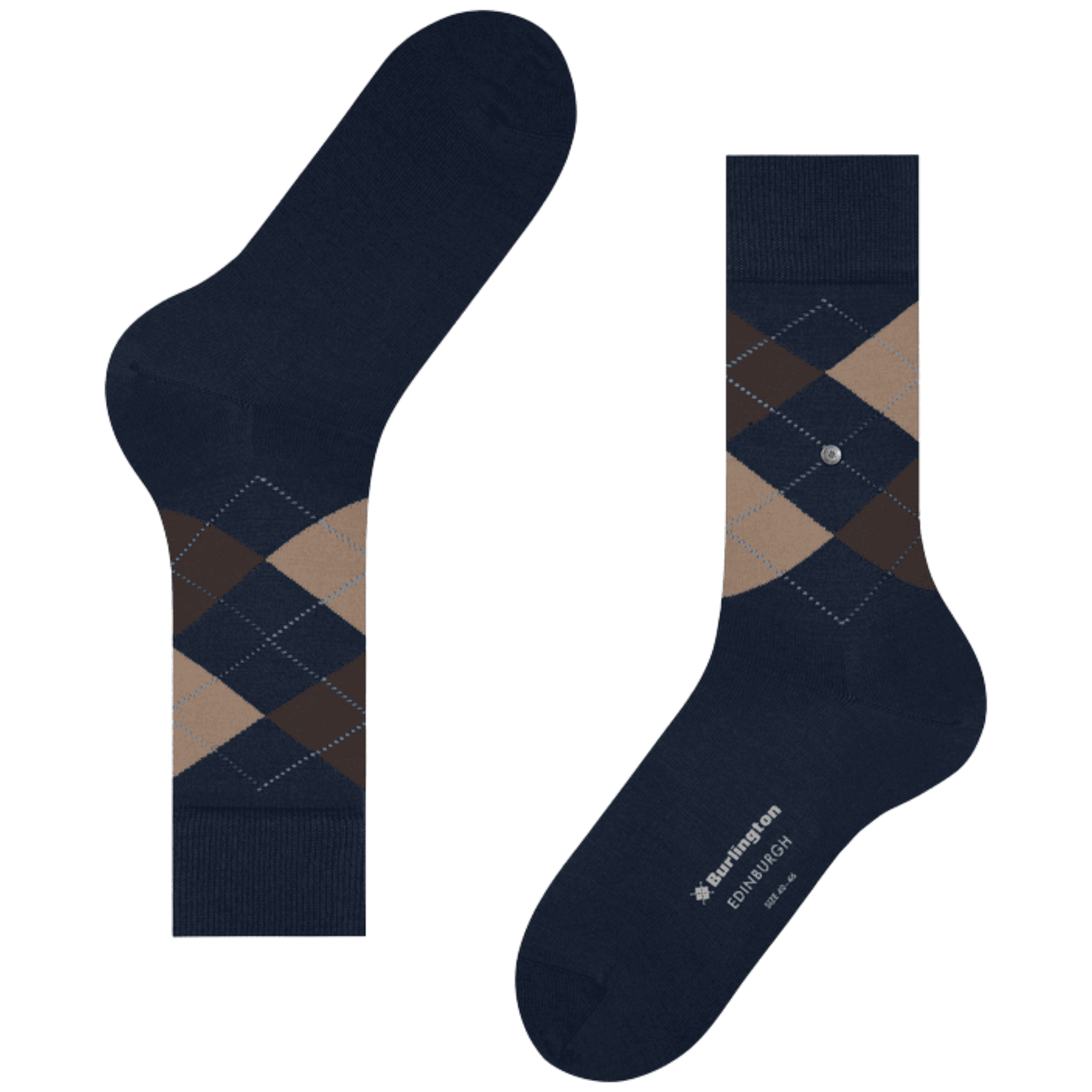 Edinburgh Socks - Navy/Beige