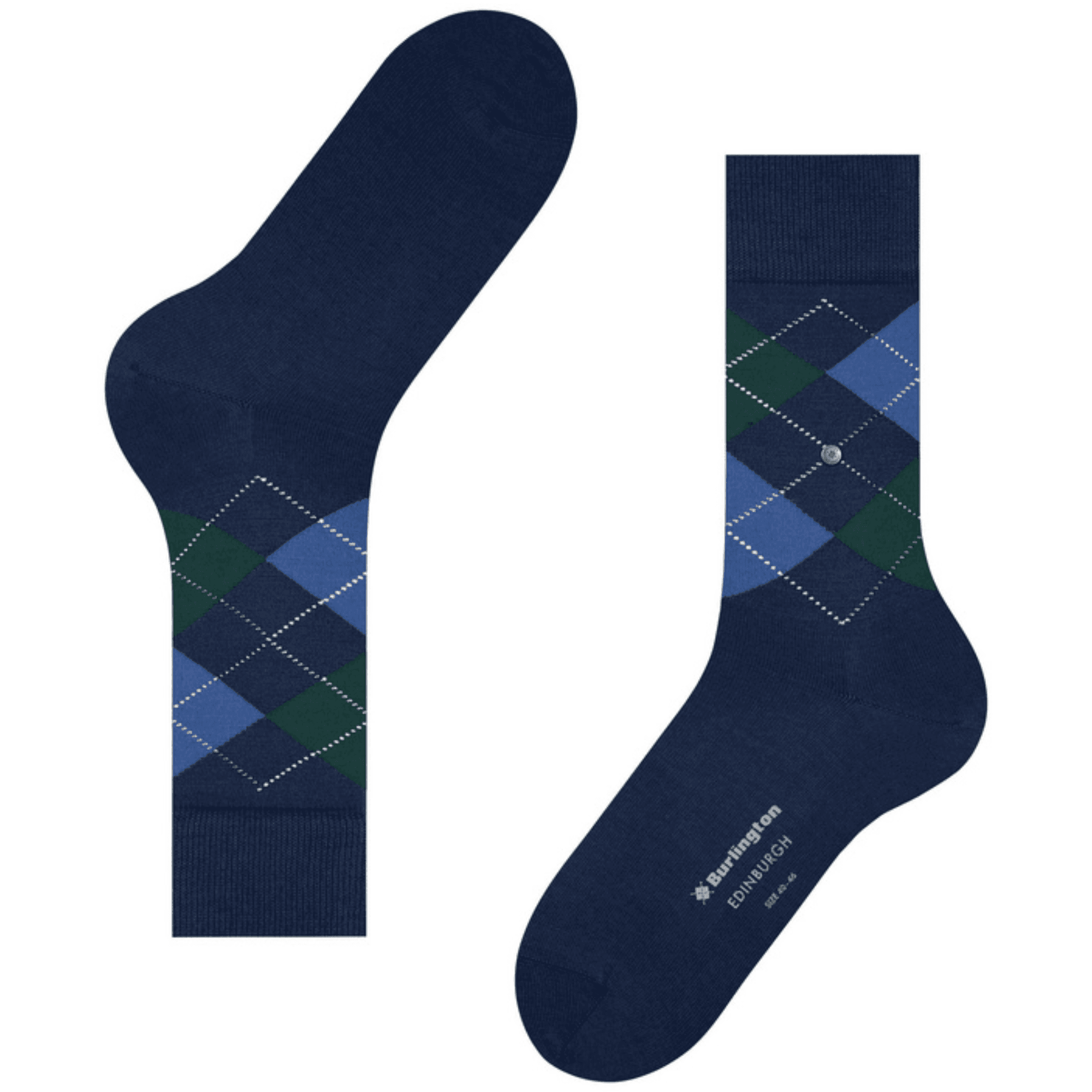 Burlington Socks Edinburgh Socks - Blue/Green