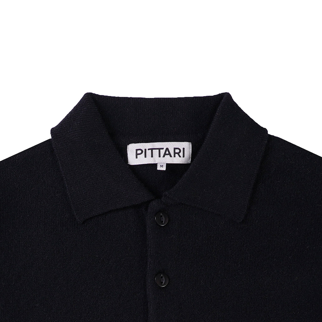 Merino Polo - Black