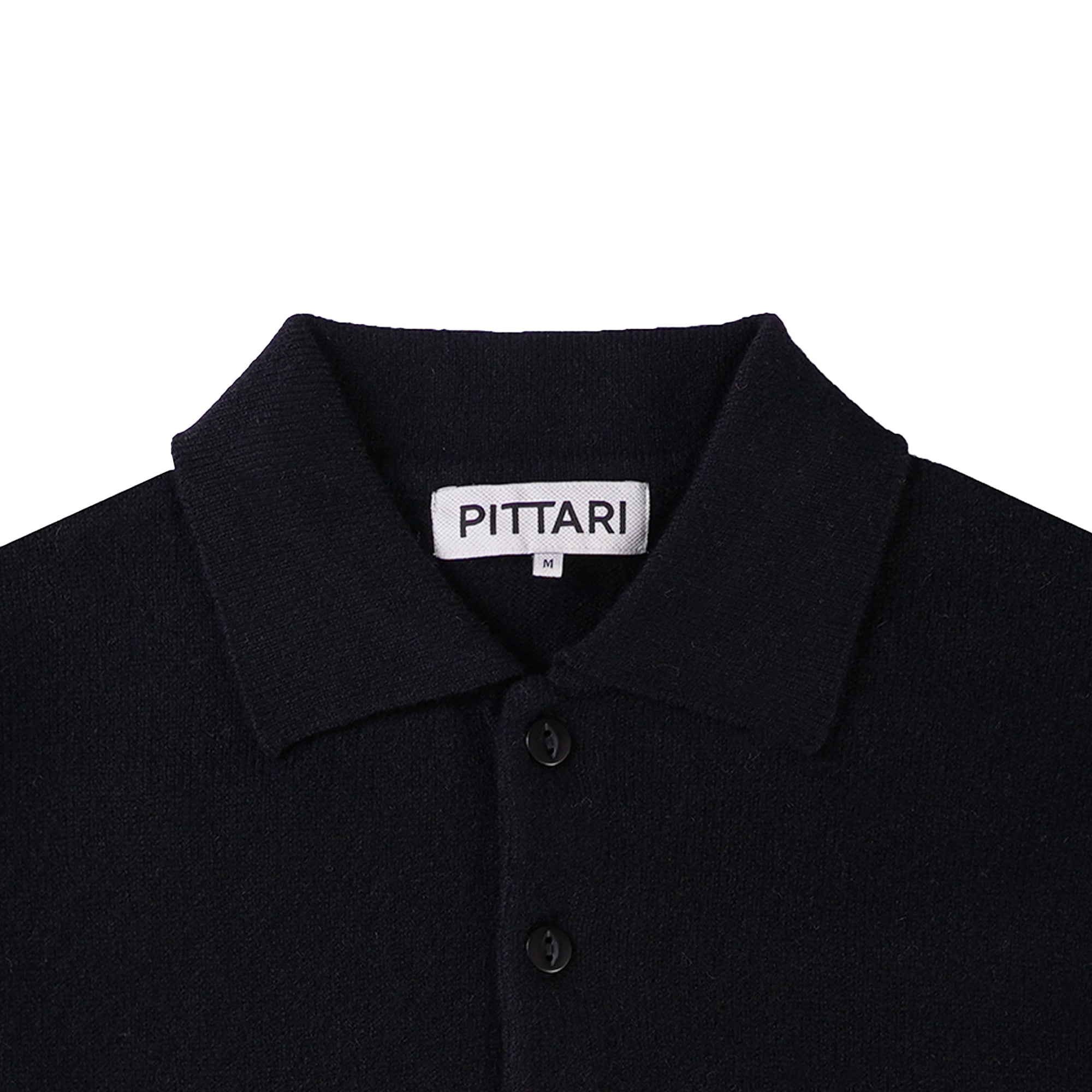 Merino Polo - Black