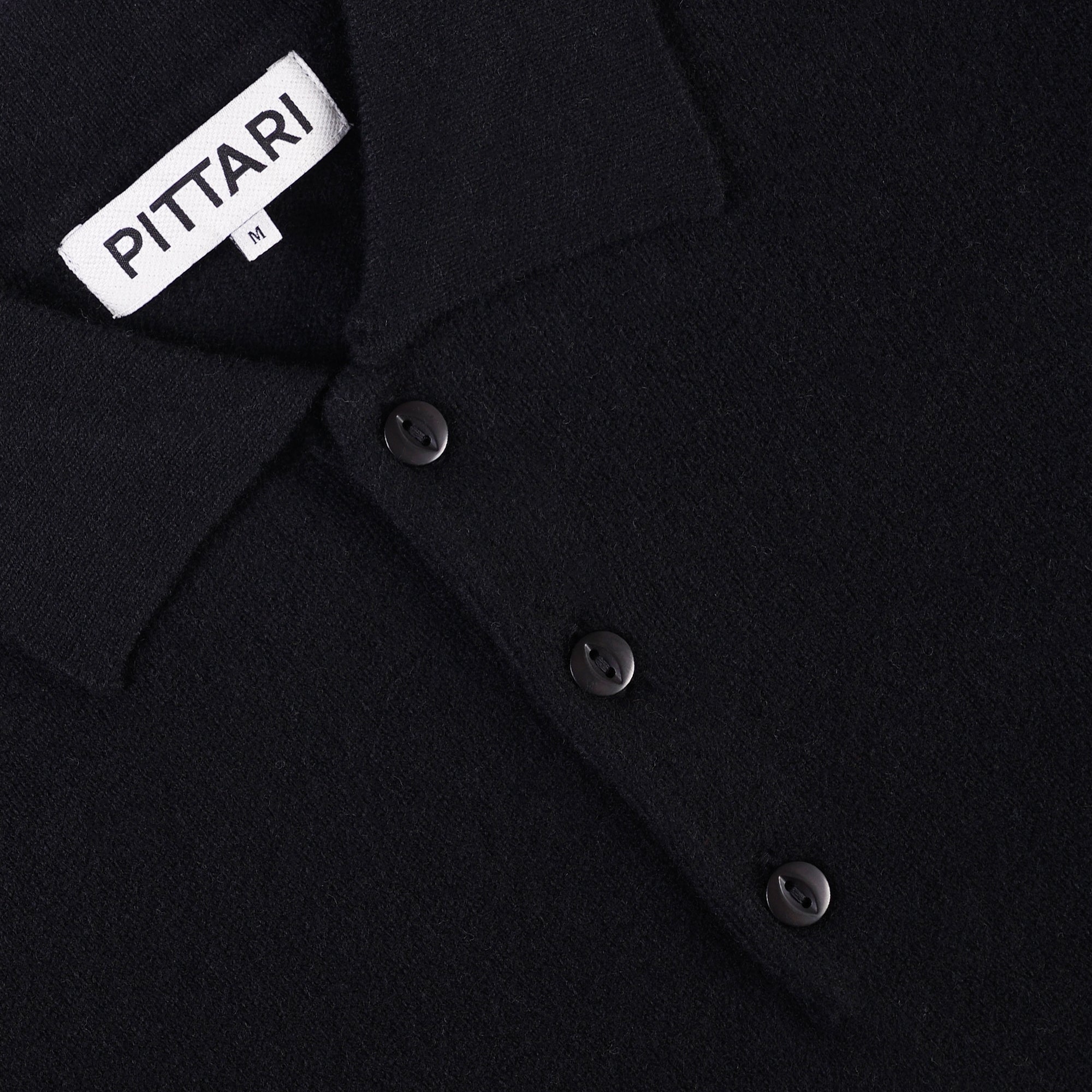 Merino Polo - Black