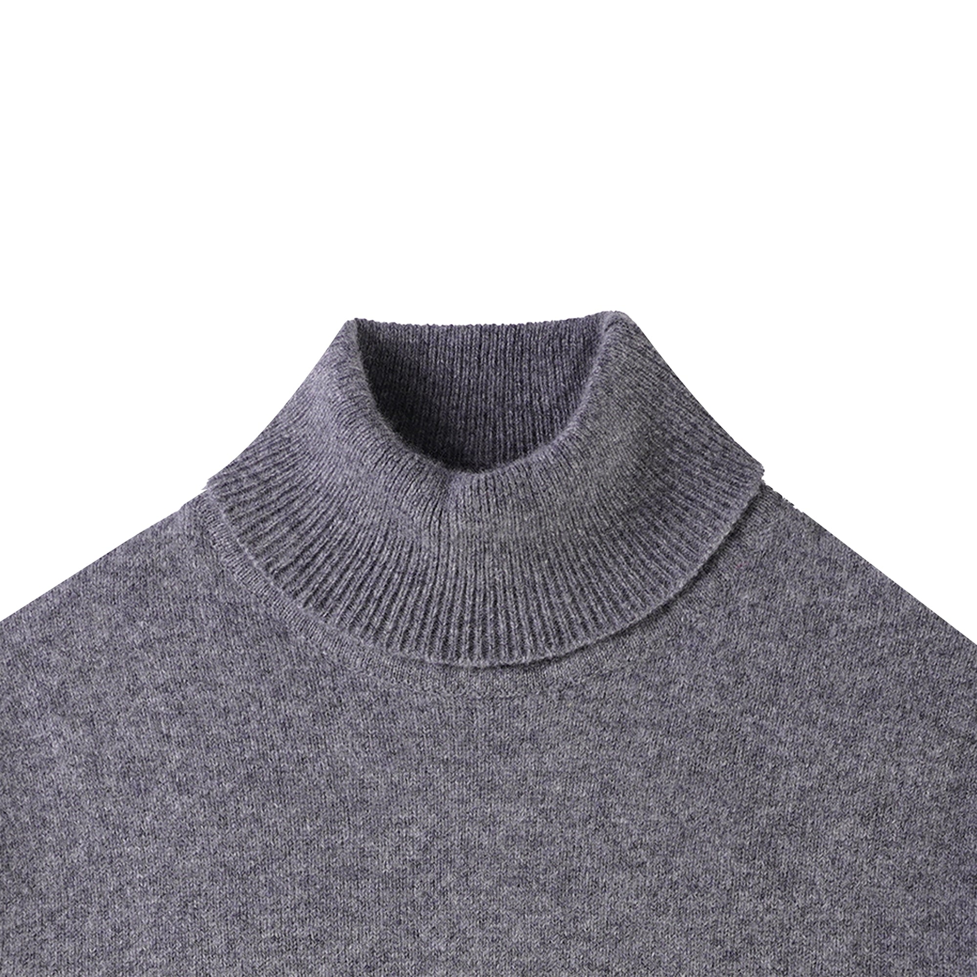 Wye Turtle Neck Jumper - Grey Mix