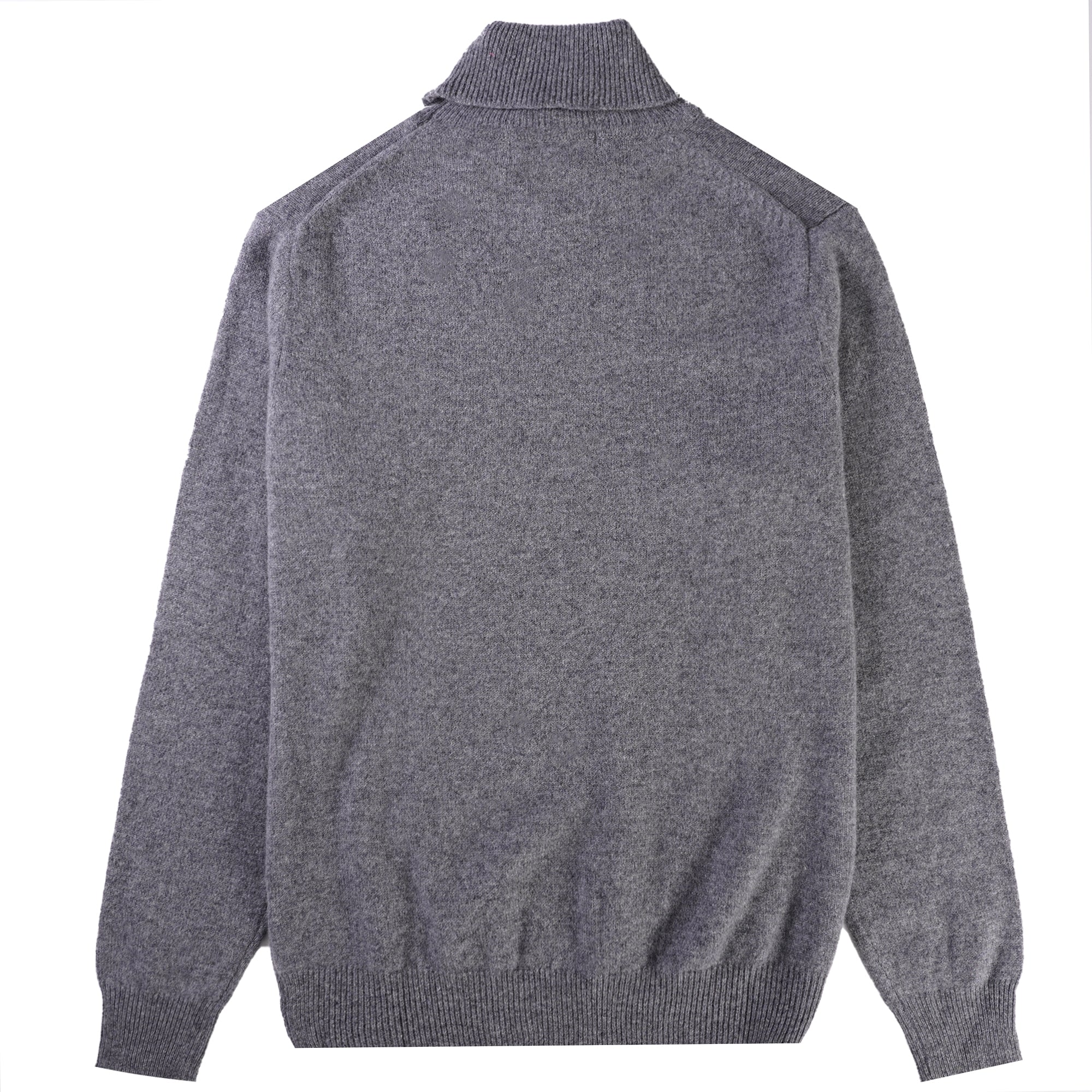 Wye Turtle Neck Jumper - Grey Mix