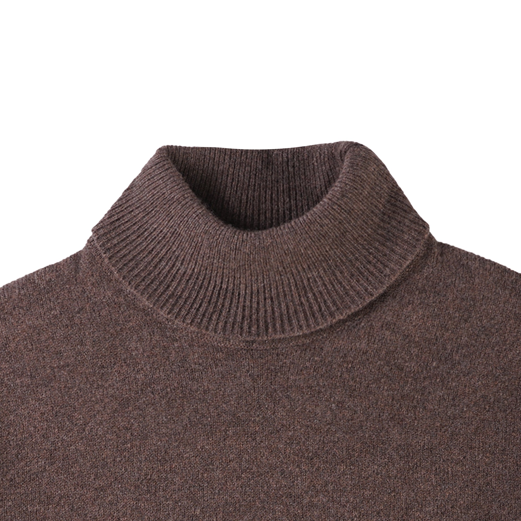 Wye Turtle Neck Jumper - Tobacco