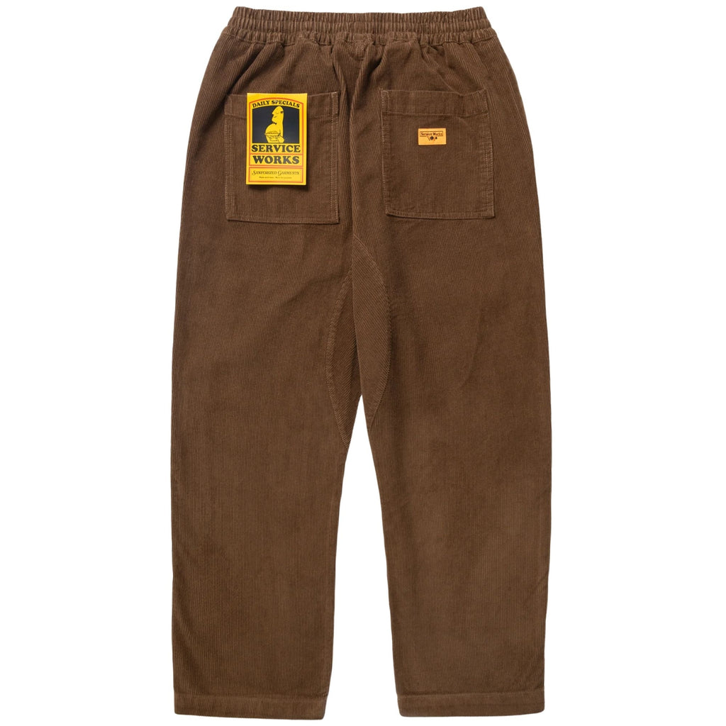 Service Works Corduroy Chef Pants - Bark