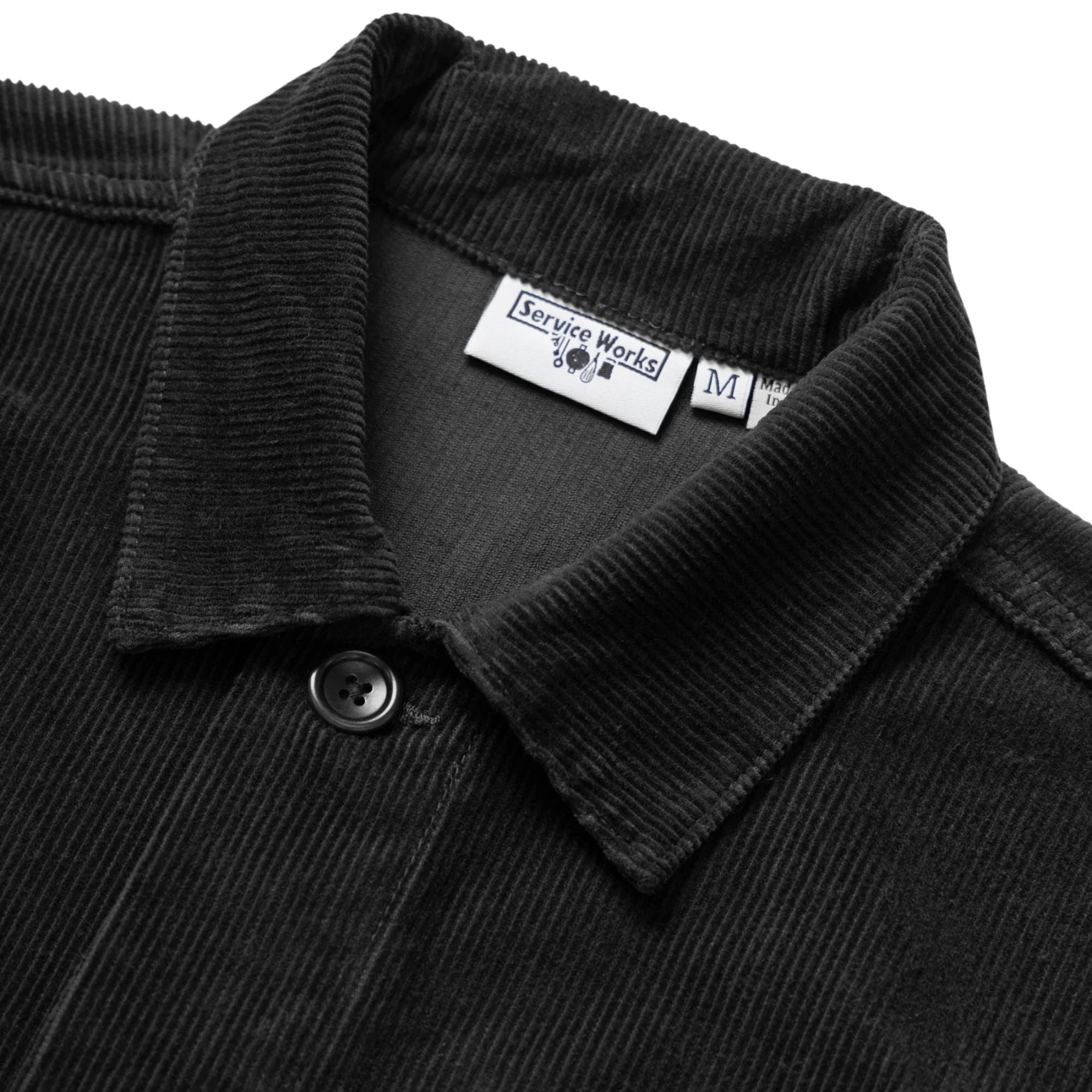Corduroy Chore Shirt - Black