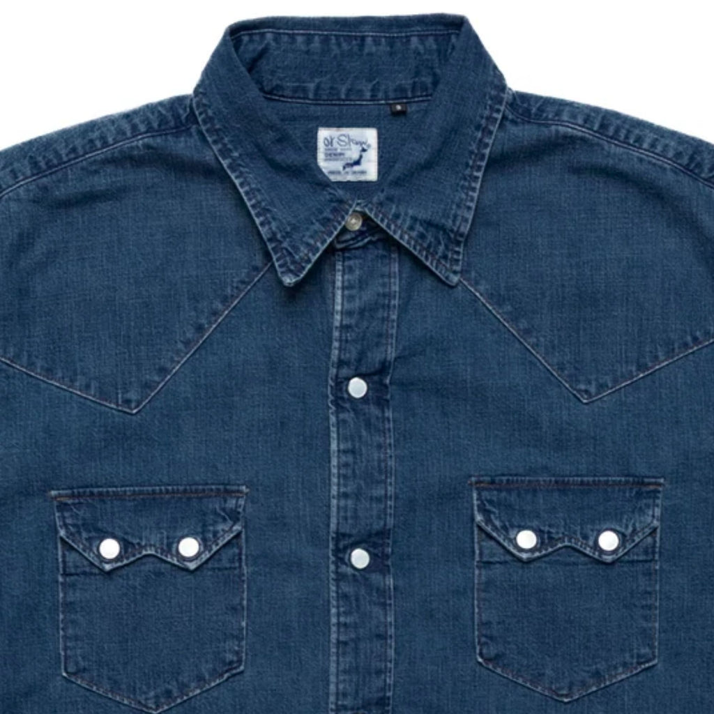 Denim Western Shirt - Dark Denim