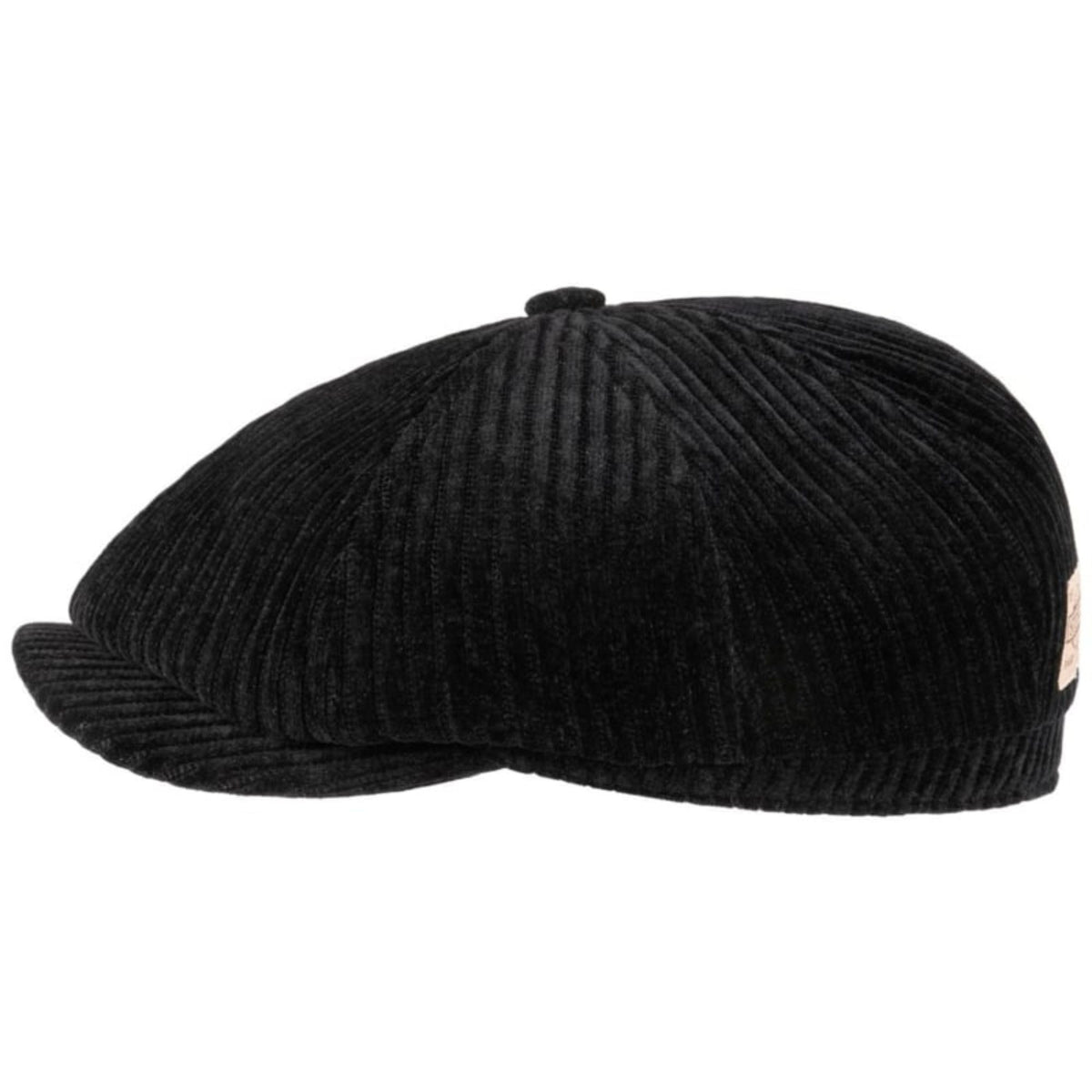 Stetson Hats Hatteras Corduroy Jersey Flat Cap - Black