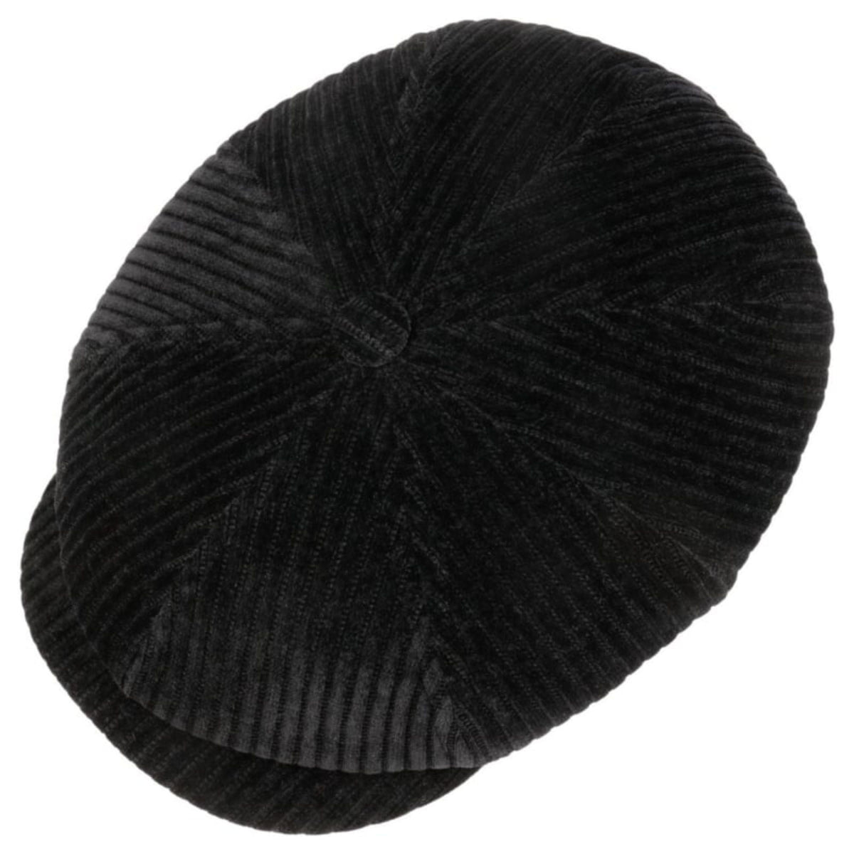 Stetson Hats Hatteras Corduroy Jersey Flat Cap - Black