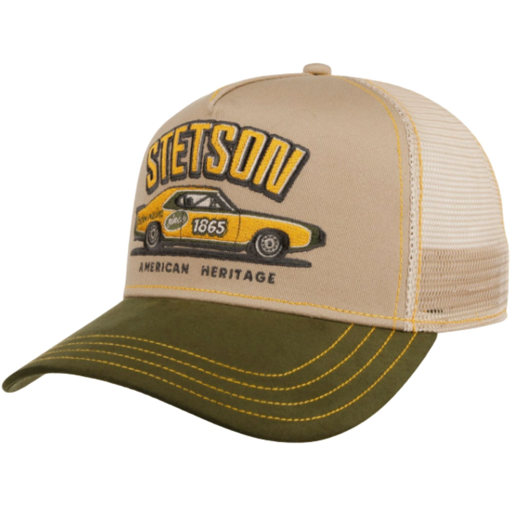 Stetson Hats Muscle Car Heritage Trucker Cap - Racing Green