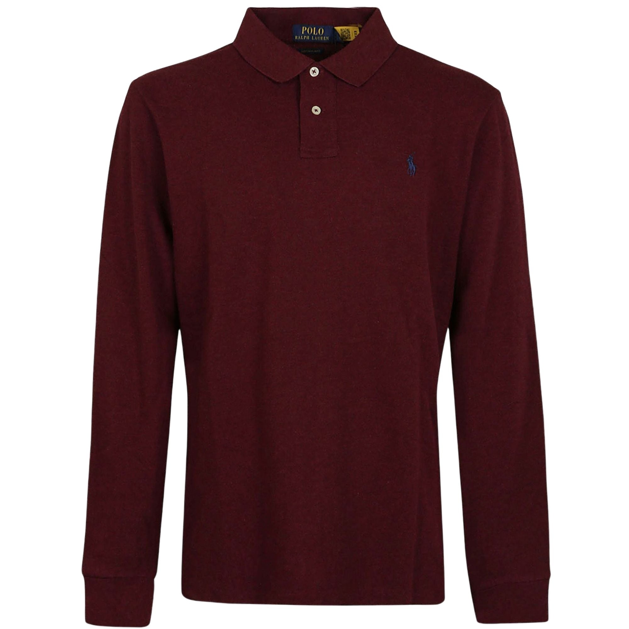 Polo Ralph Lauren Long Sleeve Polo Shirt - Dark Red