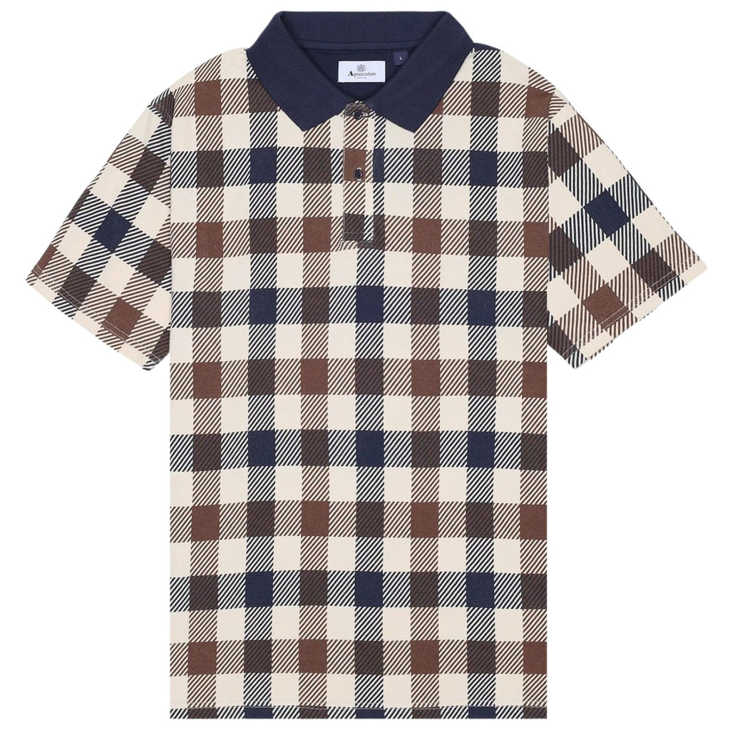 Aquascutum Macro Iconic Polo Shirt - Navy