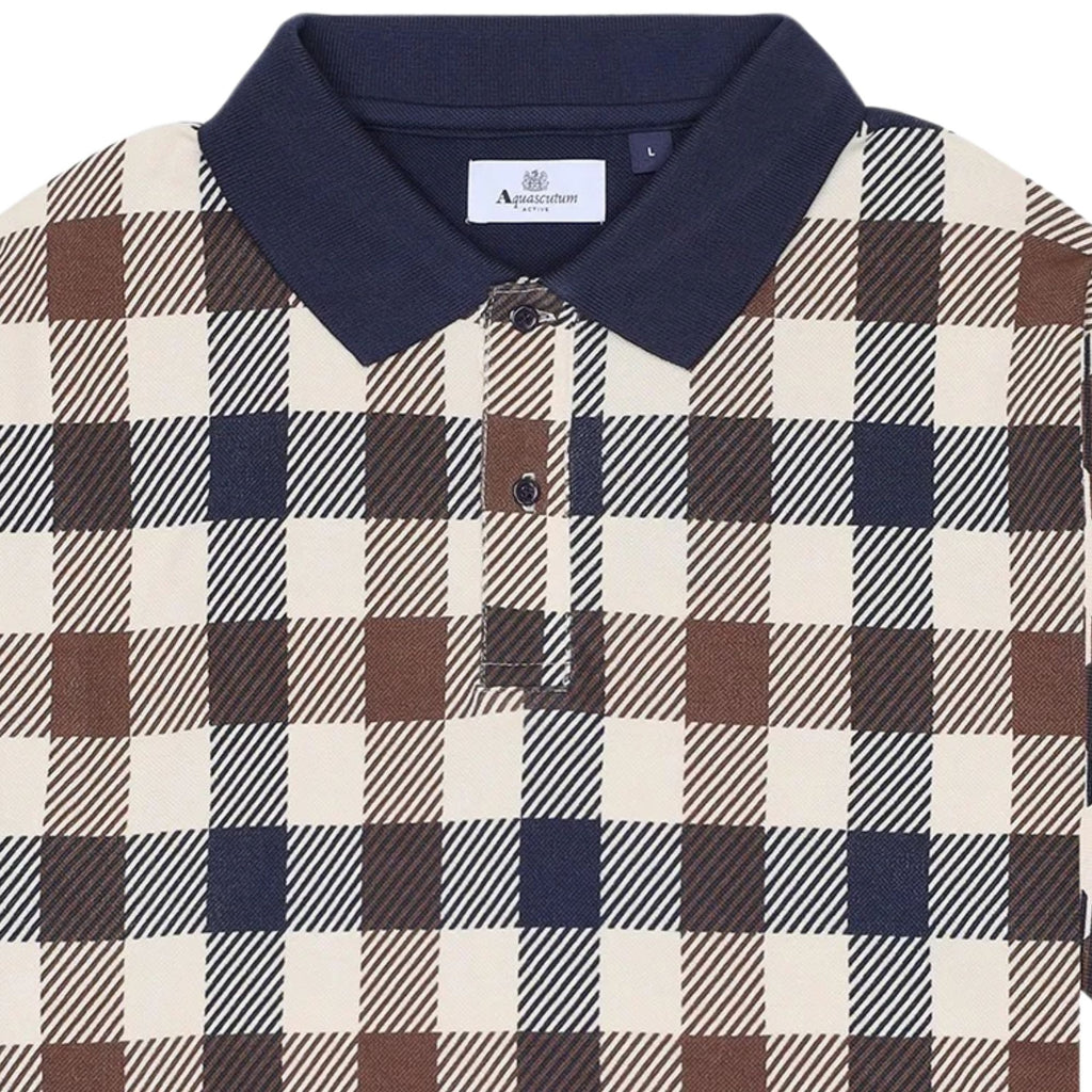 Aquascutum Macro Iconic Polo Shirt - Navy