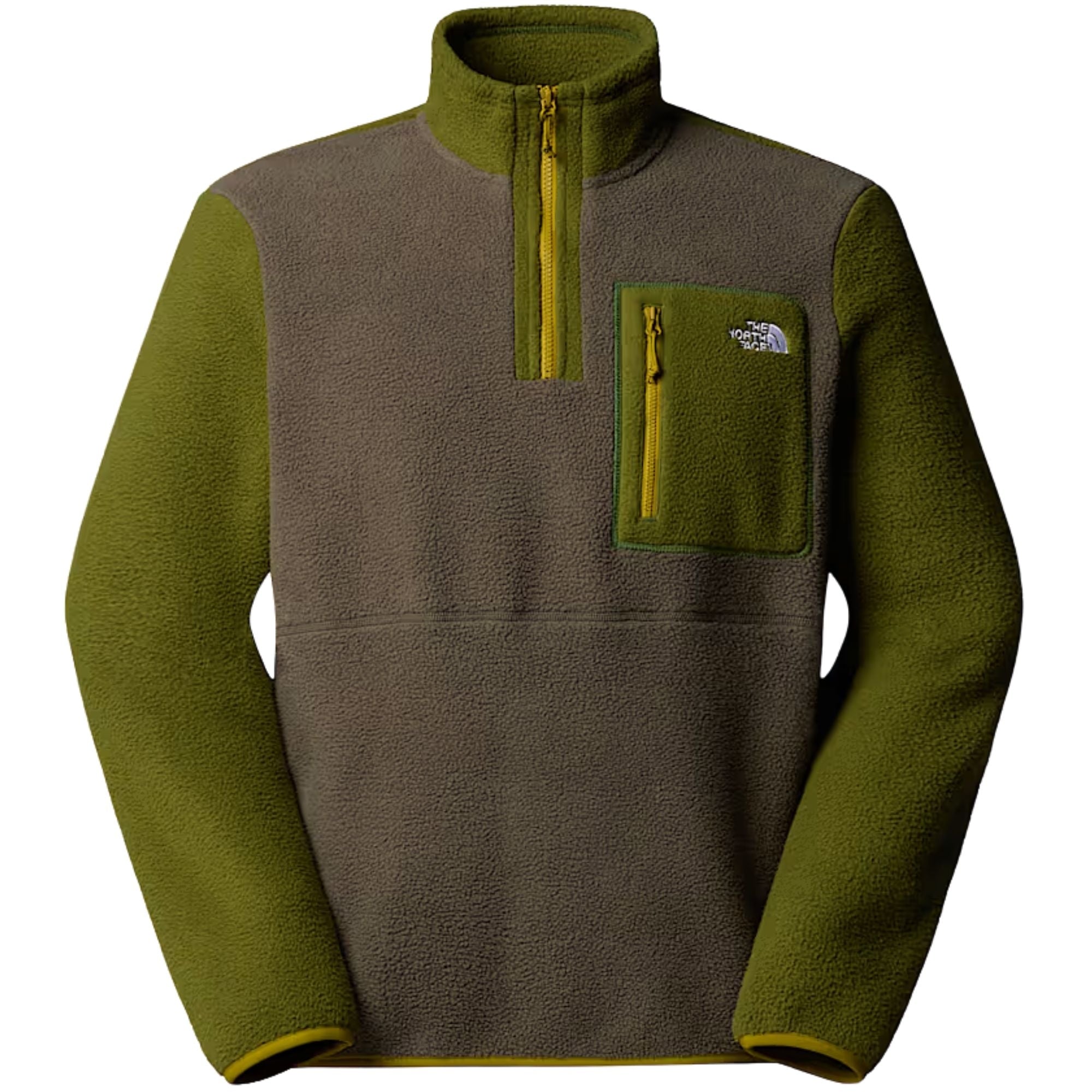 The North Face Yumiori 1/4 Zip Fleece Jacket - Taupe Green