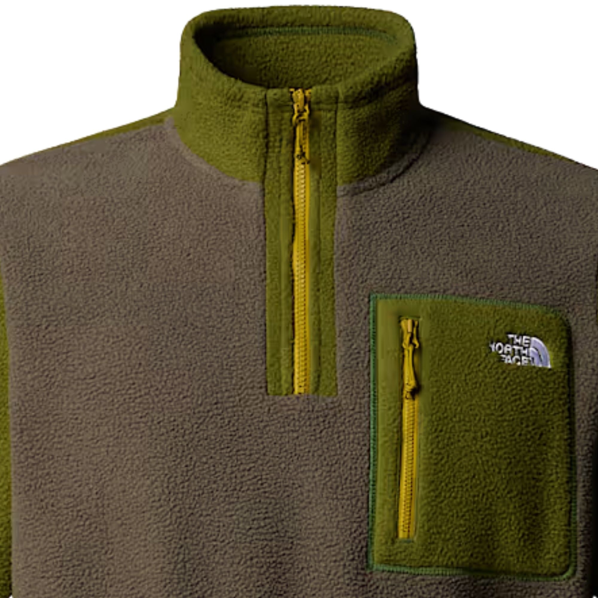 The North Face Yumiori 1/4 Zip Fleece Jacket - Taupe Green