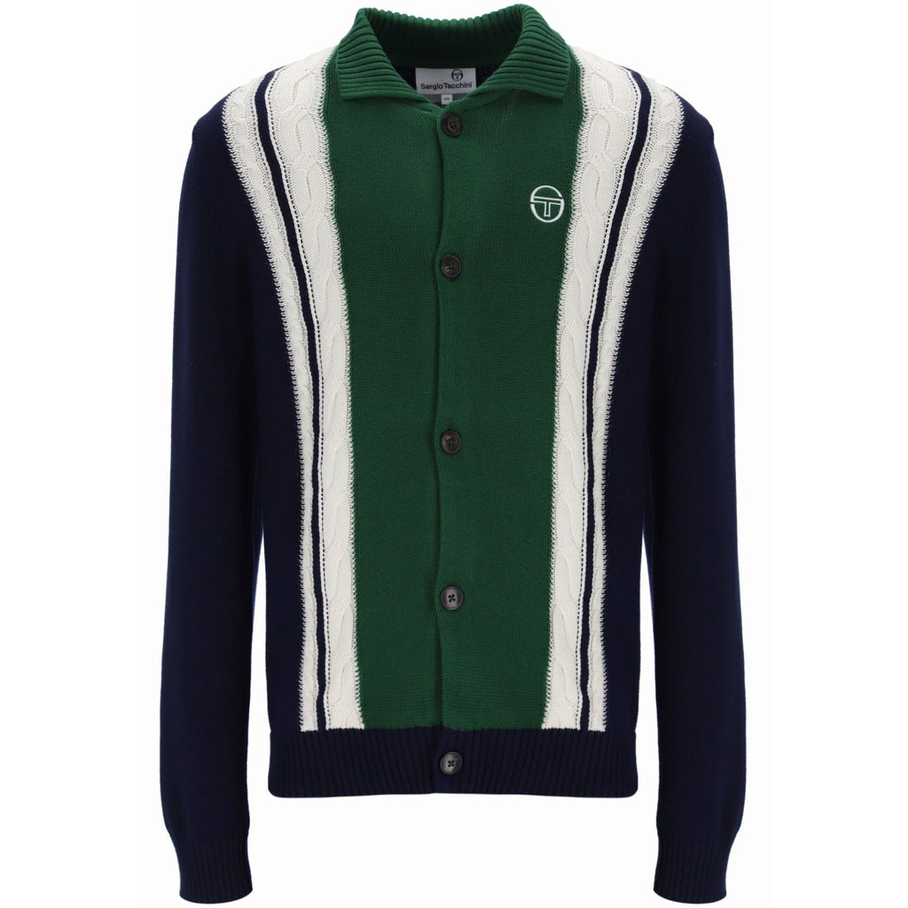Sergio Tacchini Bruni Knit Cardigan - Blue/Eden