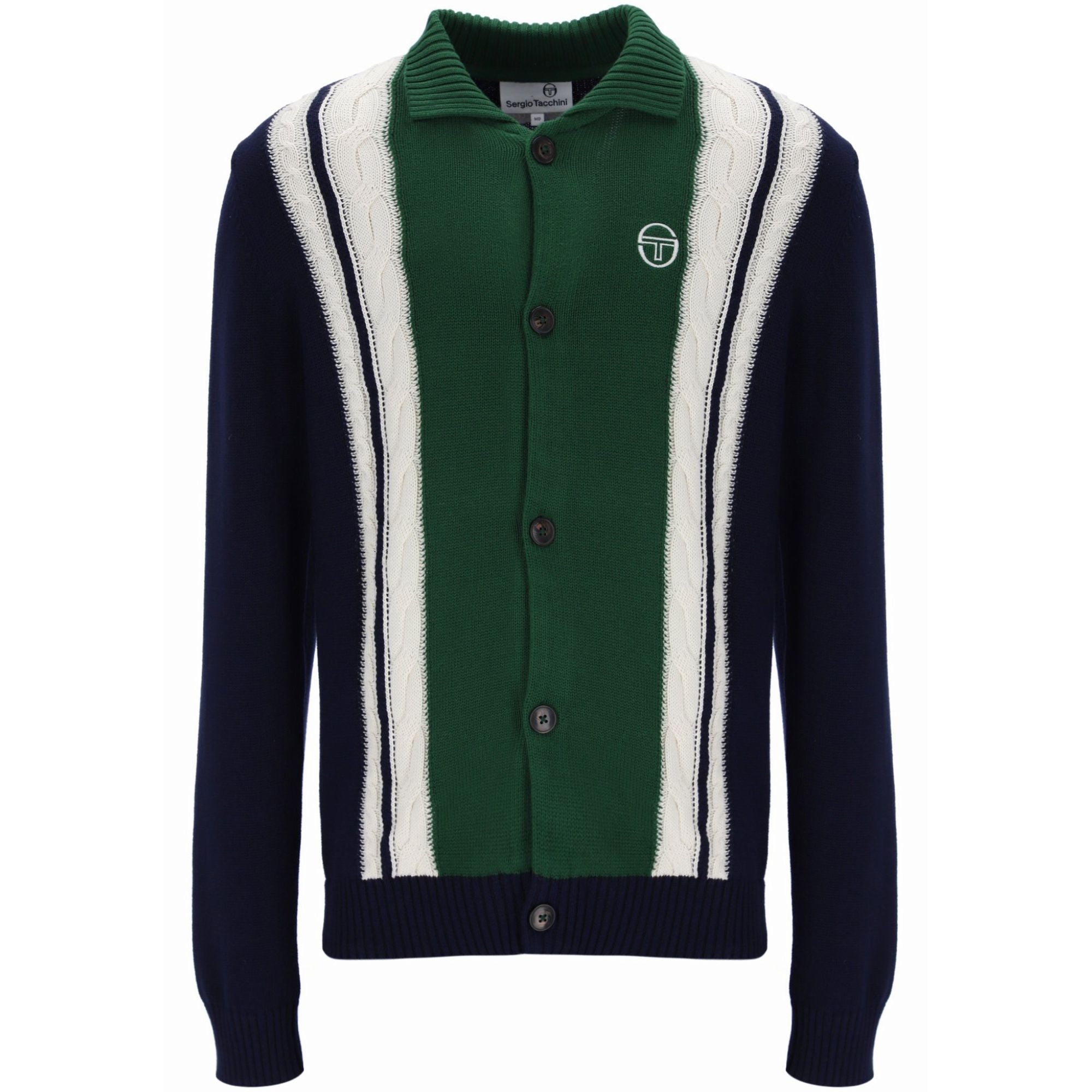 Sergio Tacchini Bruni Knit Cardigan - Blue/Eden