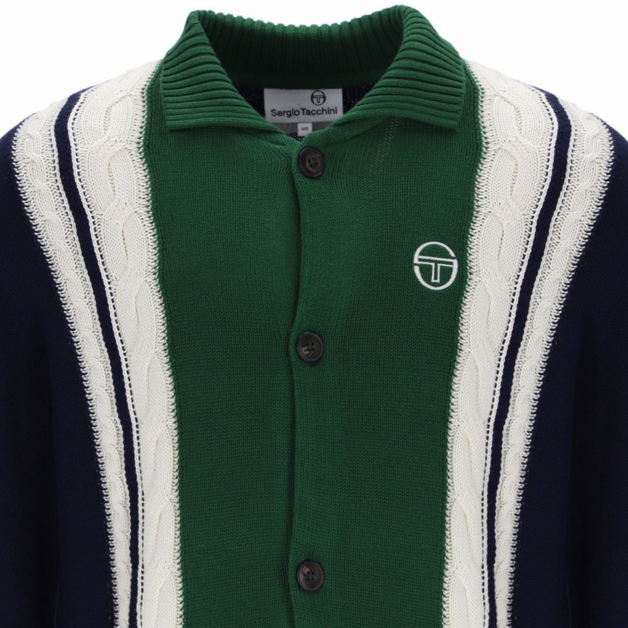 Sergio Tacchini Bruni Knit Cardigan - Blue/Eden