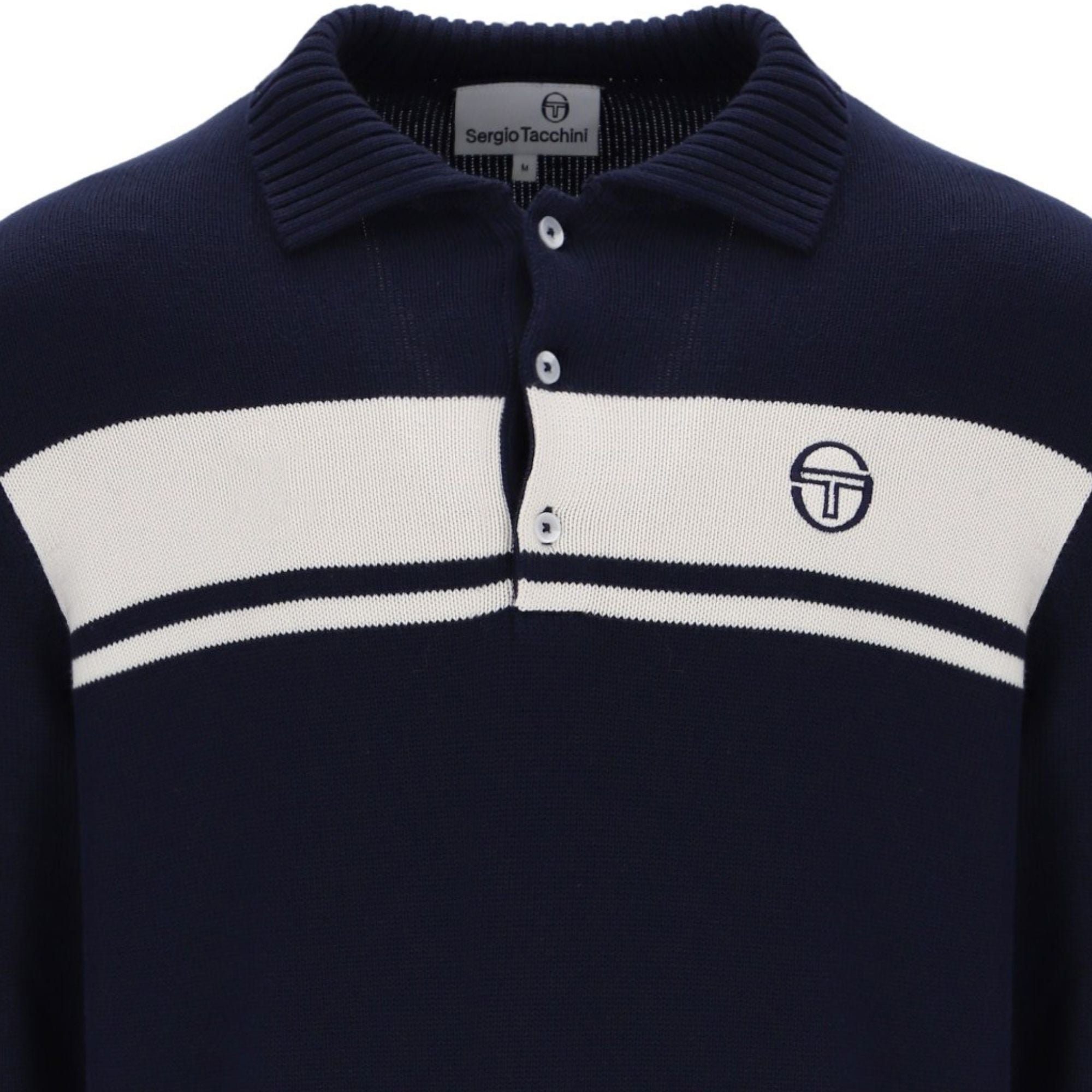 Sergio Tacchini Damarindo Knitted Polo - Maritime Blue