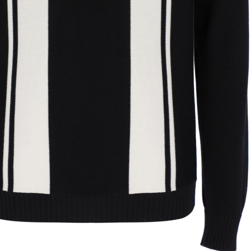 Sergio Tacchini Youngline 1/4 Zip Knitted Jumper - Black